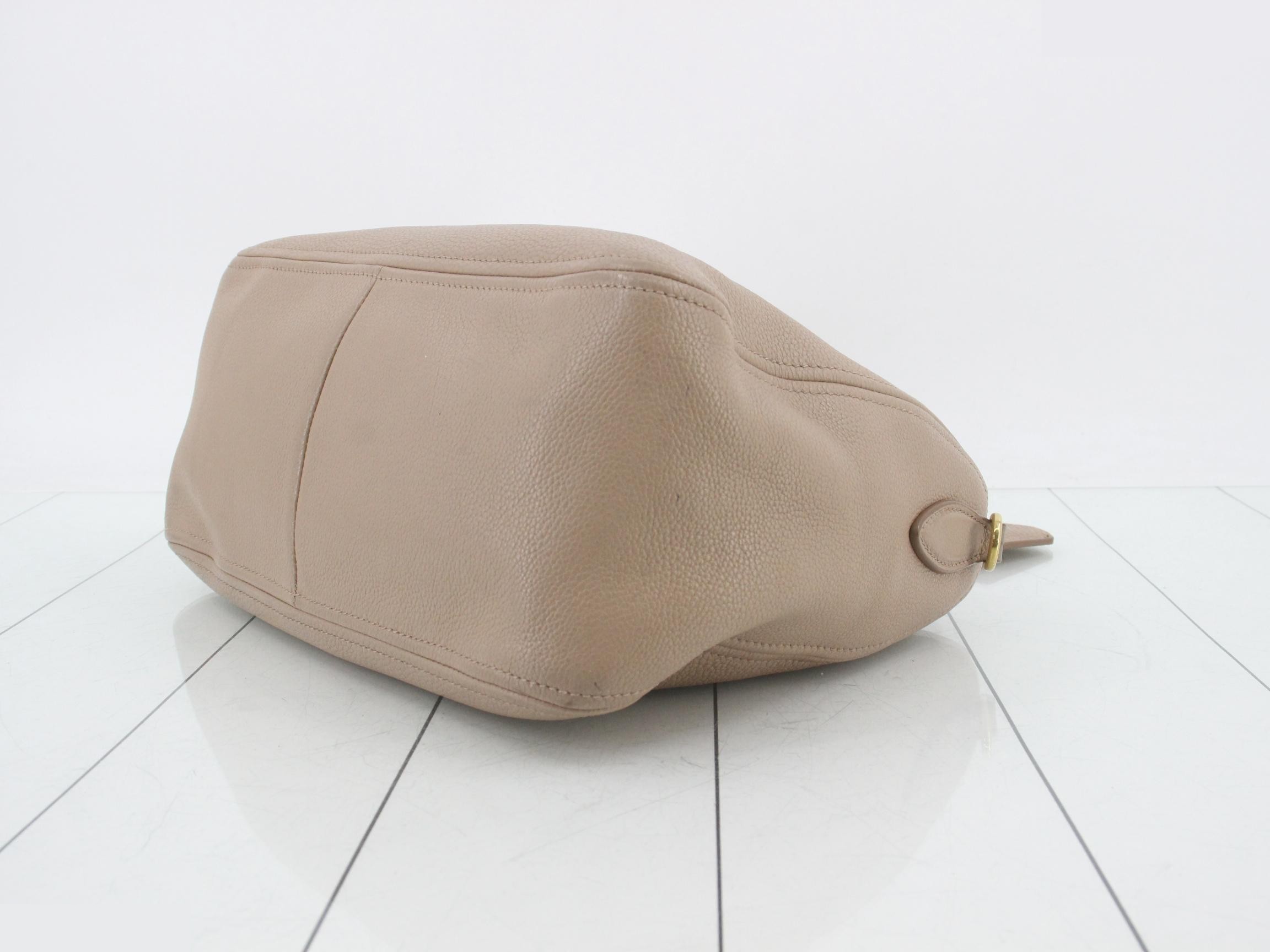 2-Way Bag, Vitello Phoenix, Beige, 1BB023 — view 6