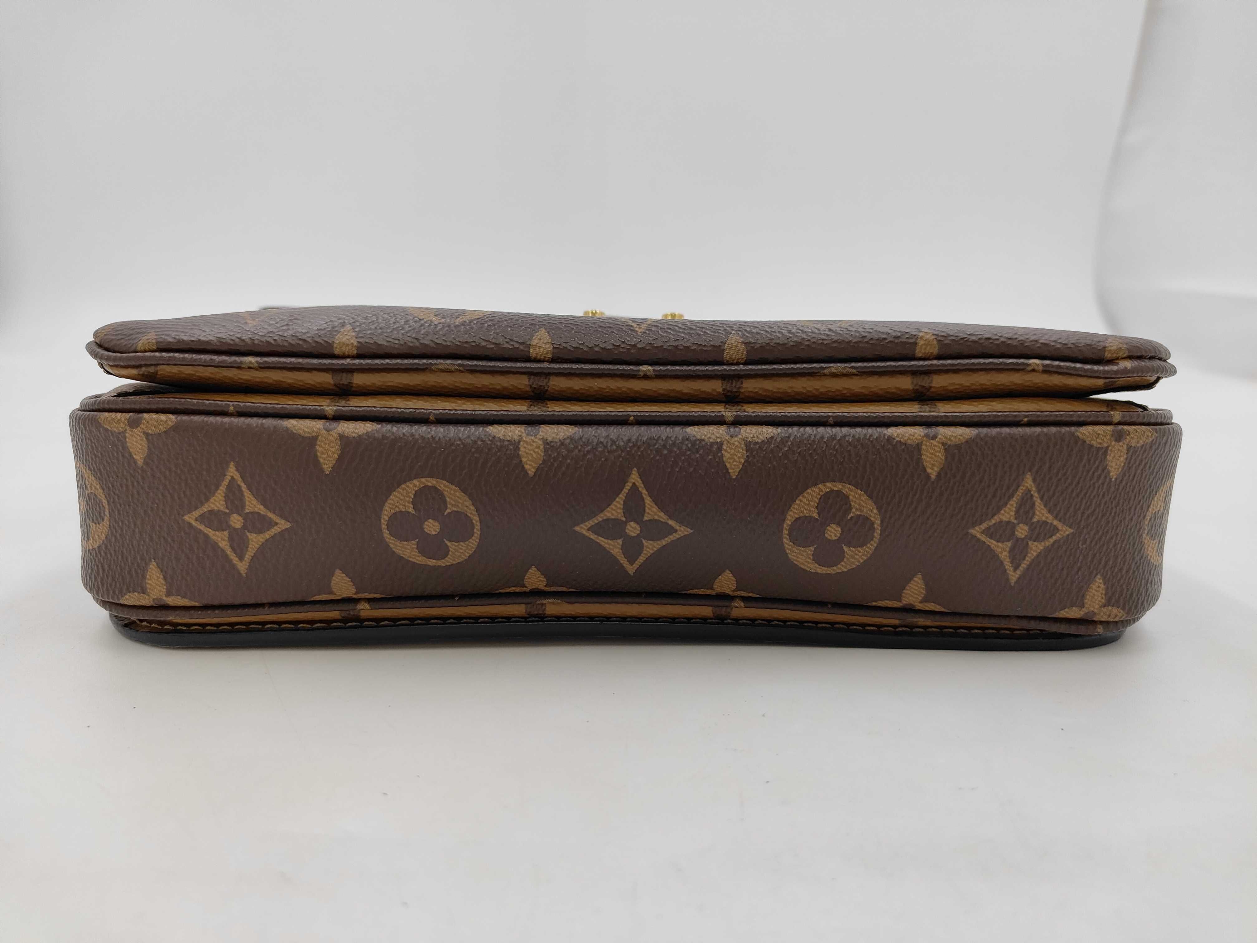 Monogram Reverse Pochette Metis MM Shoulder Bag with Strap — view 3