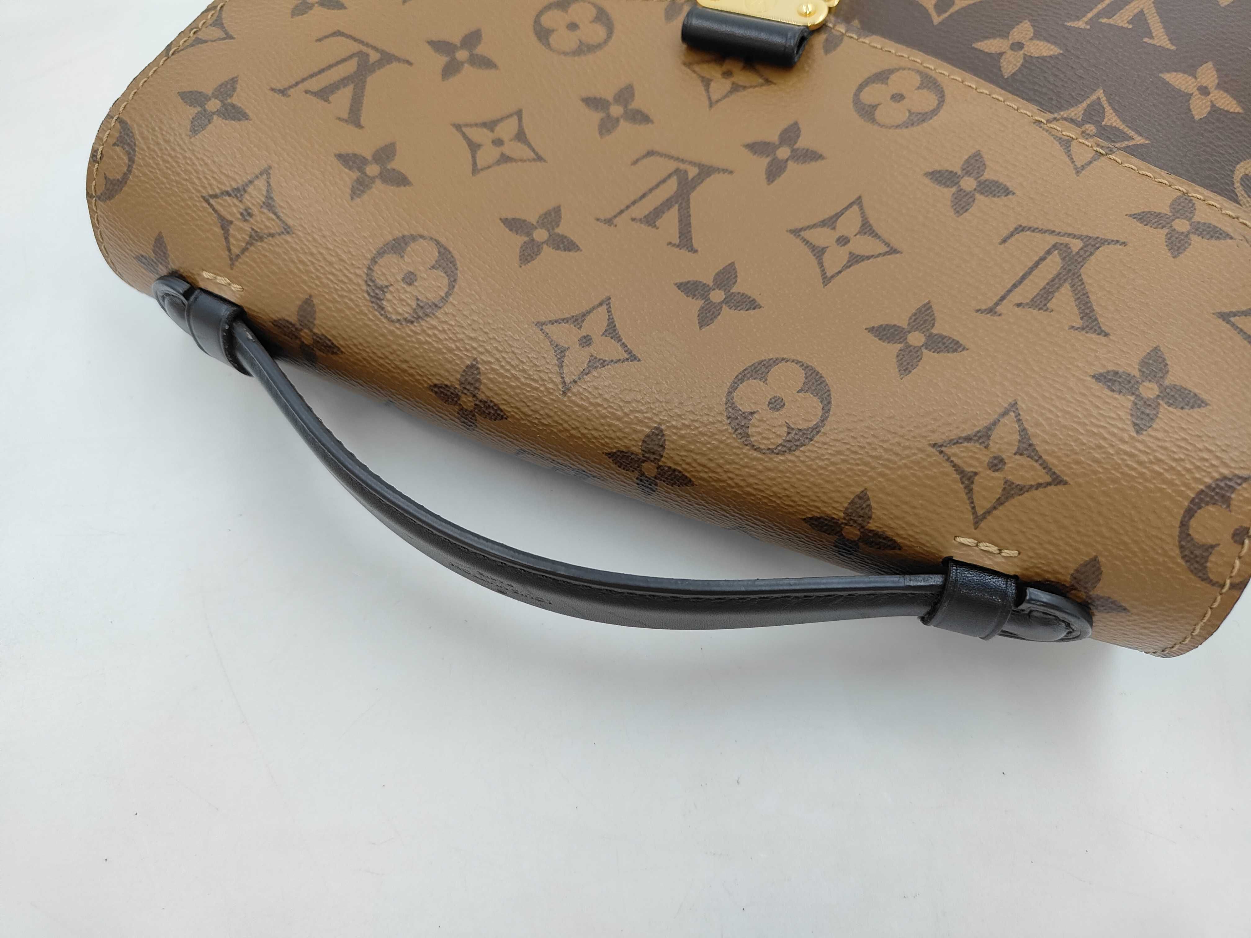 Monogram Reverse Pochette Metis MM Shoulder Bag with Strap — view 6