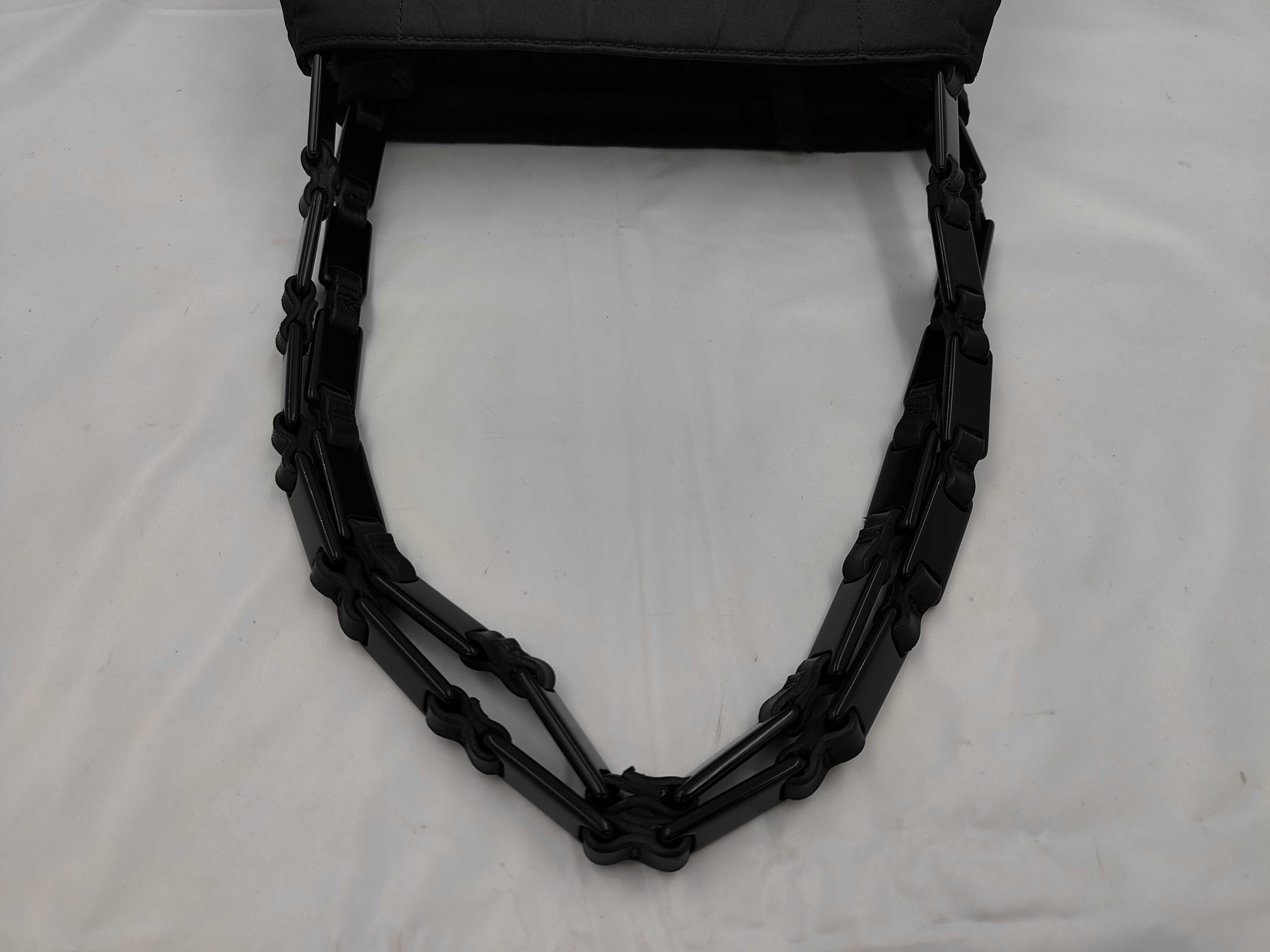 Tessuto Nylon Handbag with Plastic Chain, with Guarantee Card — view 3