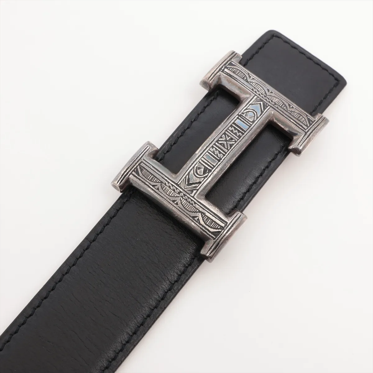 Touareg H Belt J:2006 Belt 105 Leather x 925 Black x Silver — view 2