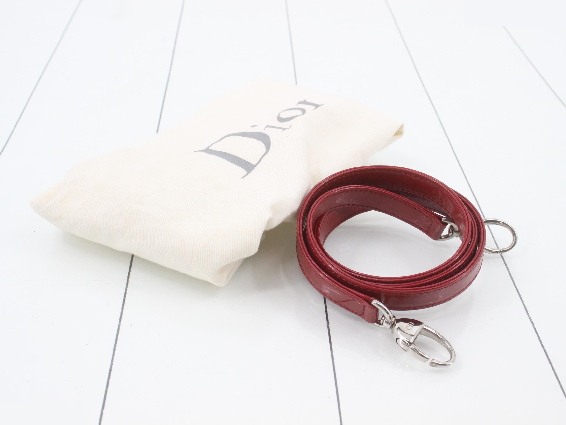 Lady Dior Cannage Enamel 2-Way Handbag — view 7