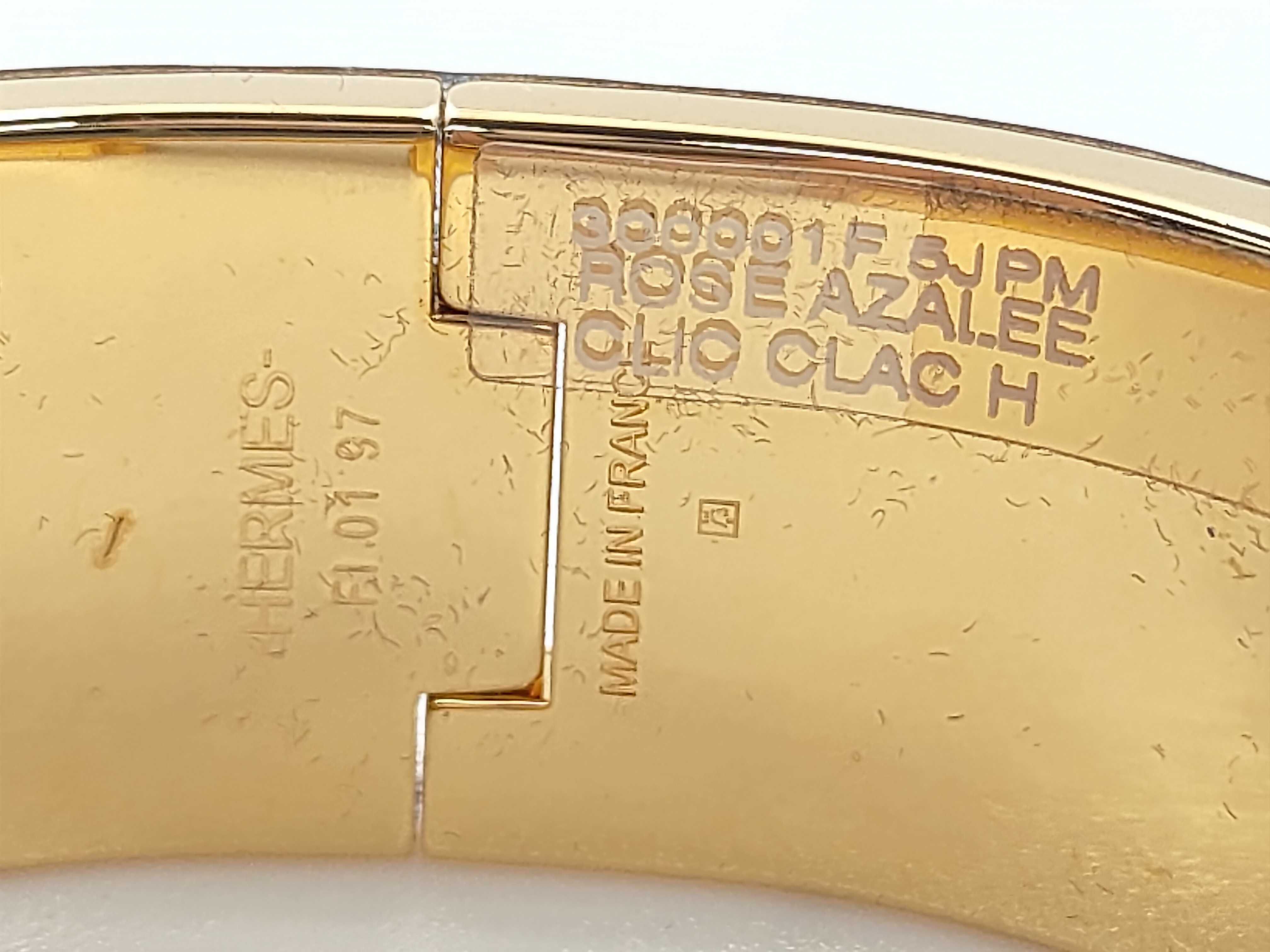Purple GP Hardware Click H Bracelet/Bangle — view 4