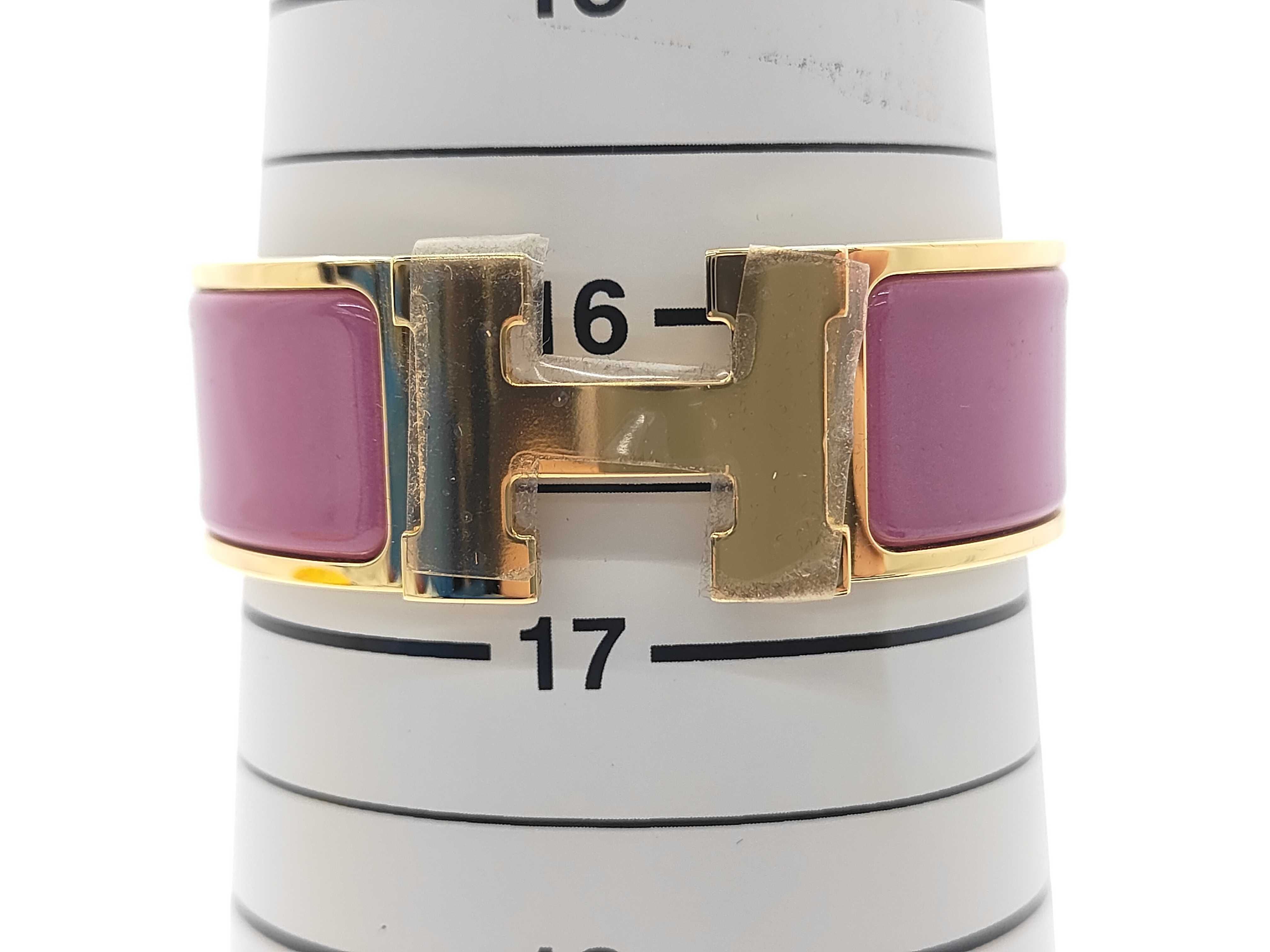 Purple GP Hardware Click H Bracelet/Bangle — view 6