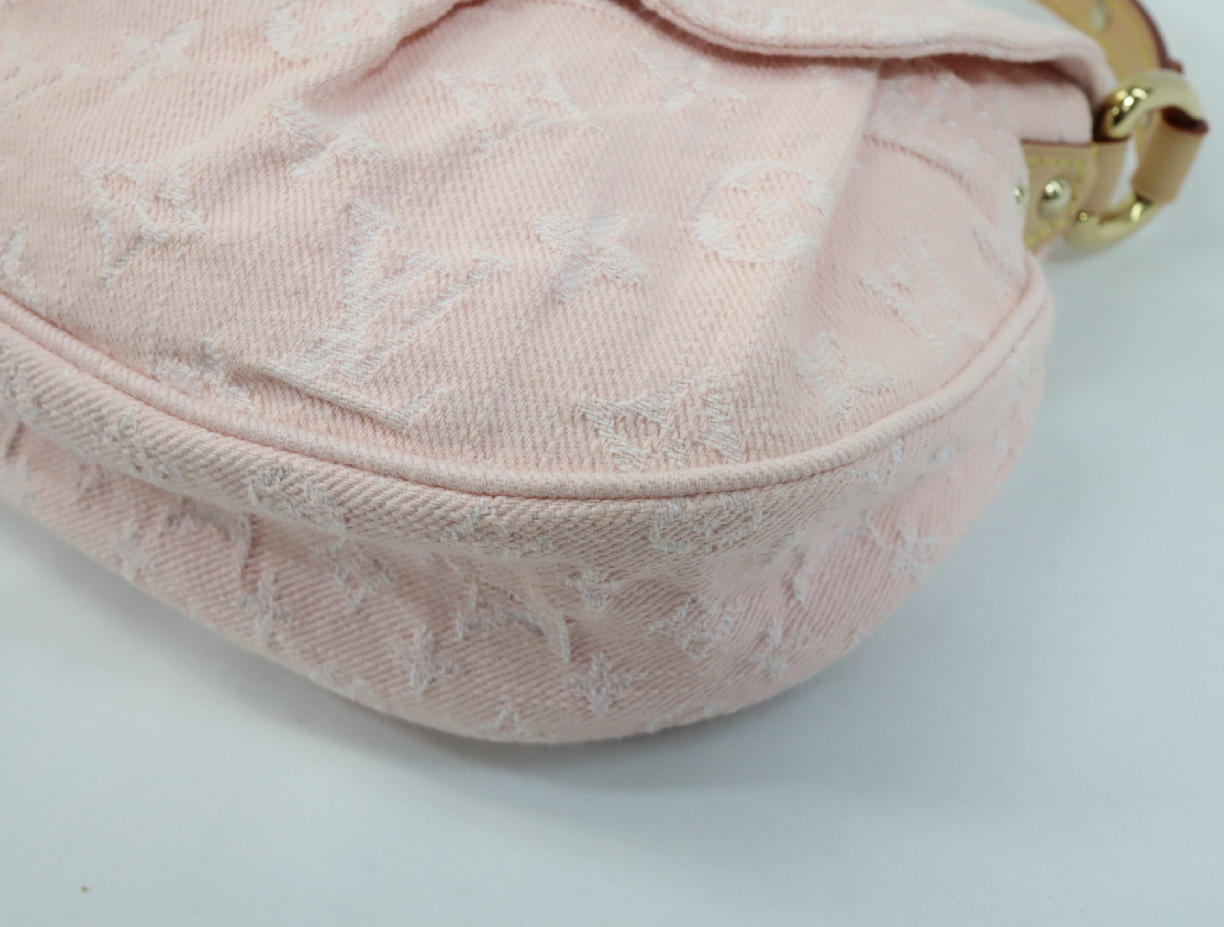 Monogram Denim Sunset M13347 Pink Shoulder Bag (RFID detected) — view 6
