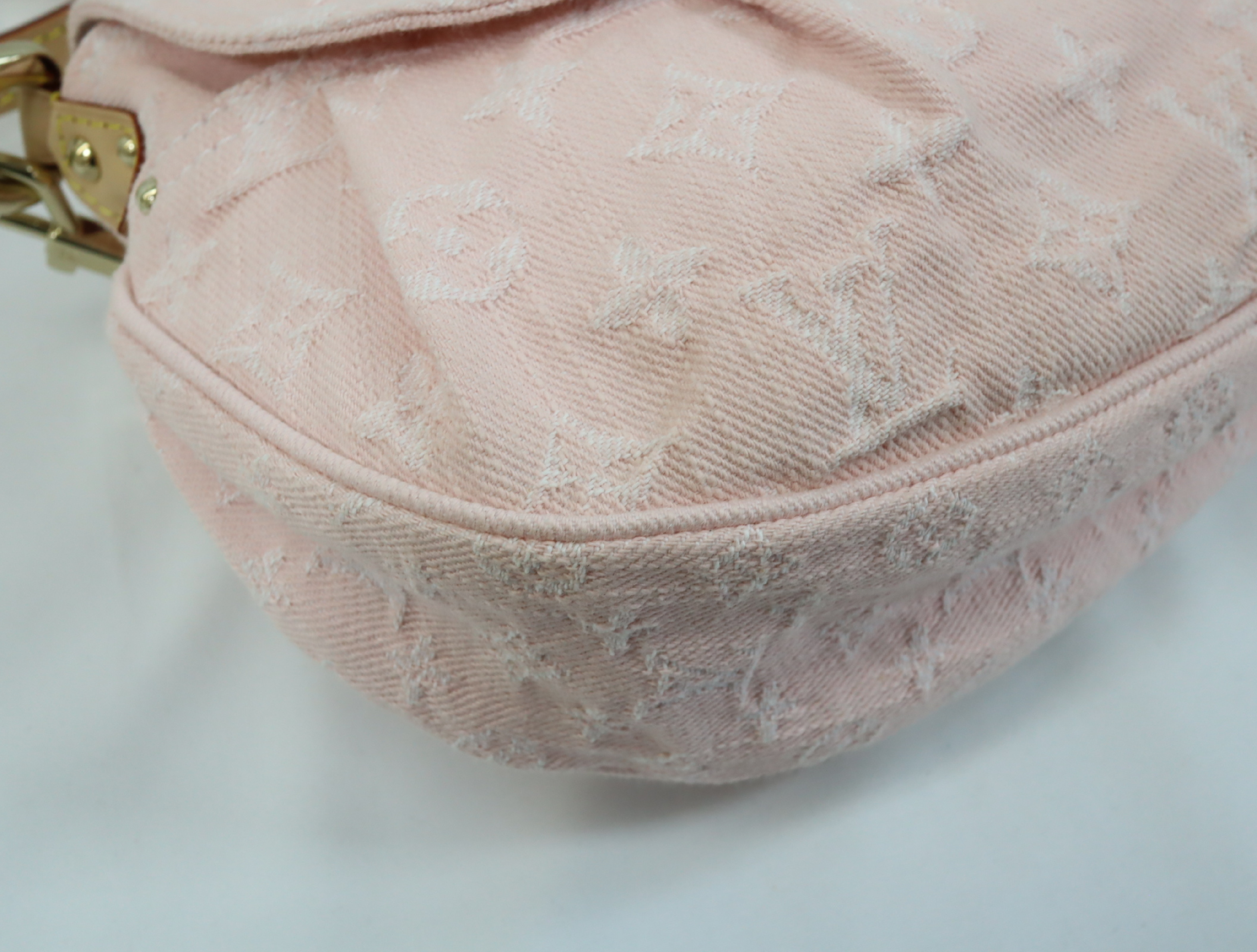 Monogram Denim Sunset M13347 Pink Shoulder Bag (RFID detected) — view 7
