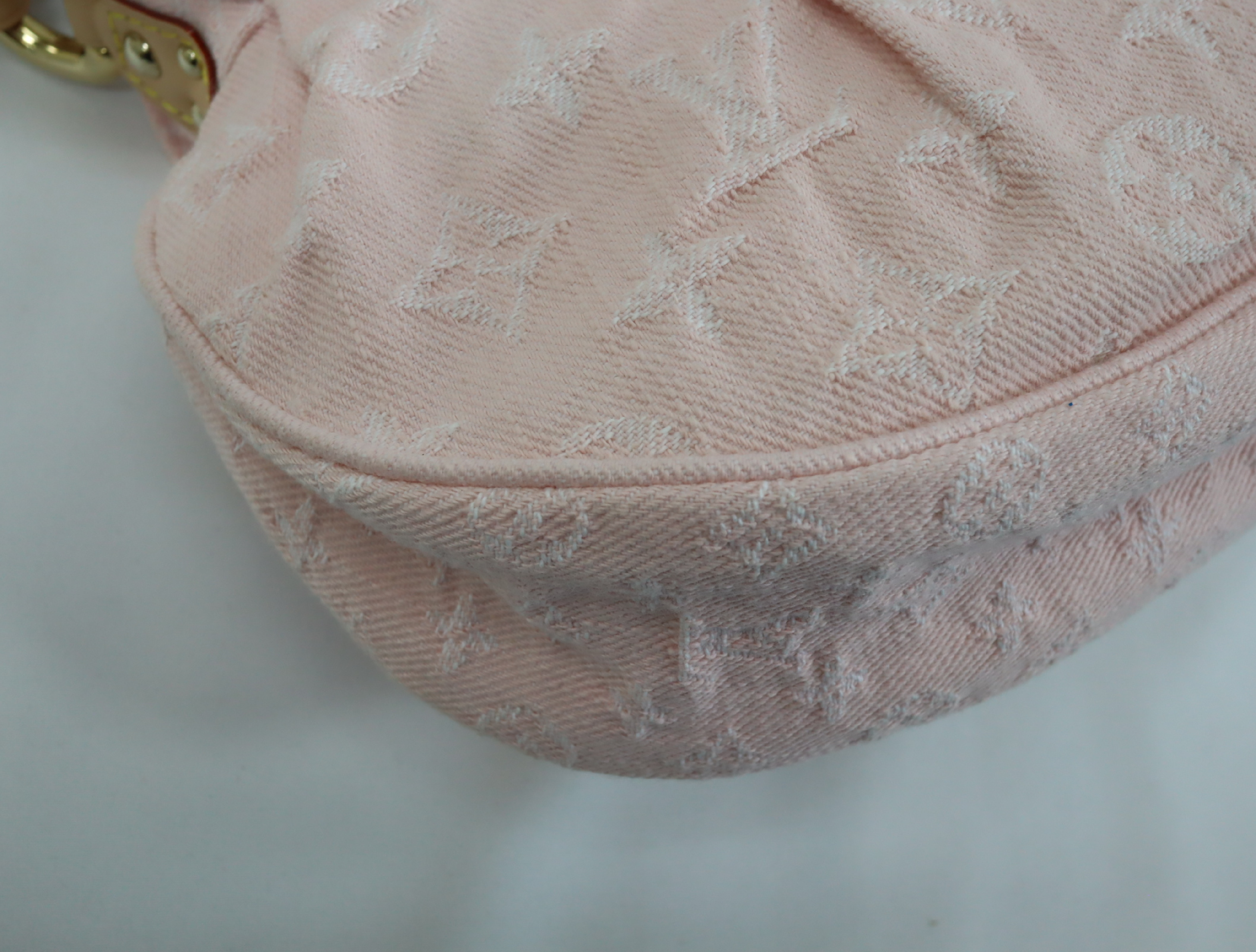 Monogram Denim Sunset M13347 Pink Shoulder Bag (RFID detected) — view 9