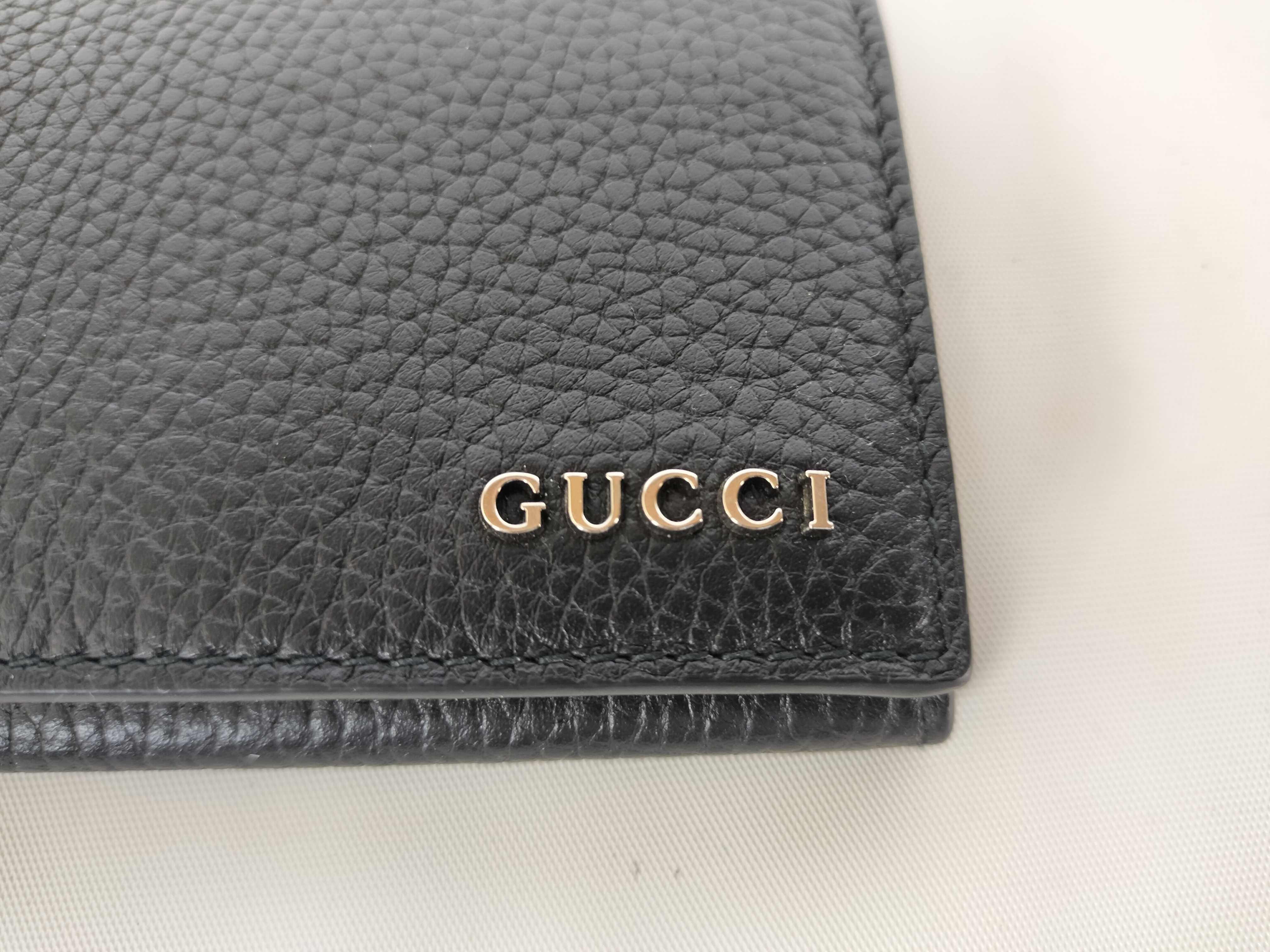 Logo Leather Card Case, Black (Card Case/Pass Case/Business Card Holder) — view 9