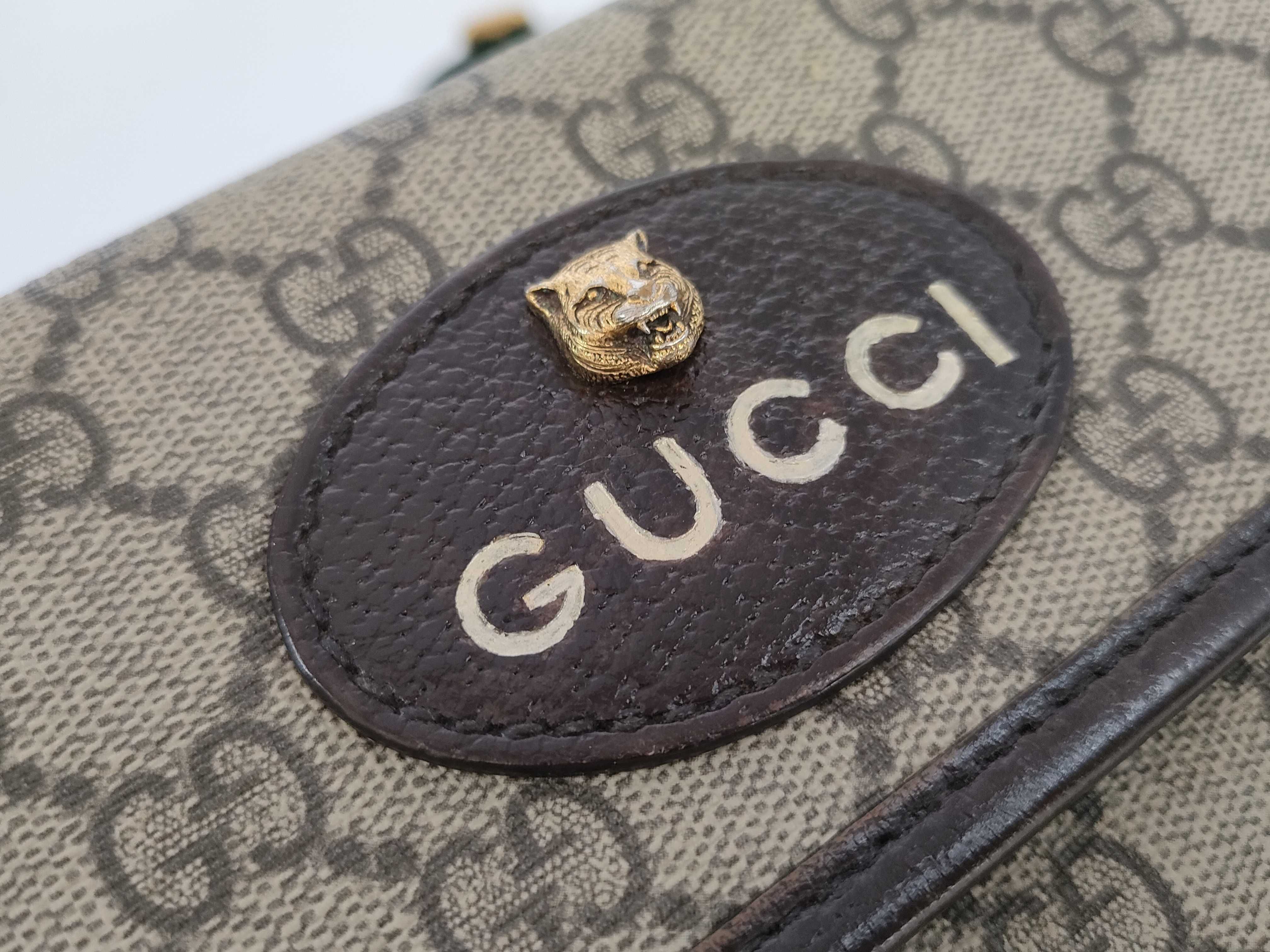 GG Supreme Gucci 493930 493492 GG Supreme Cat Head Shoulder Bag Body Bag Sherry Line GG Shoulder Bag — view 13