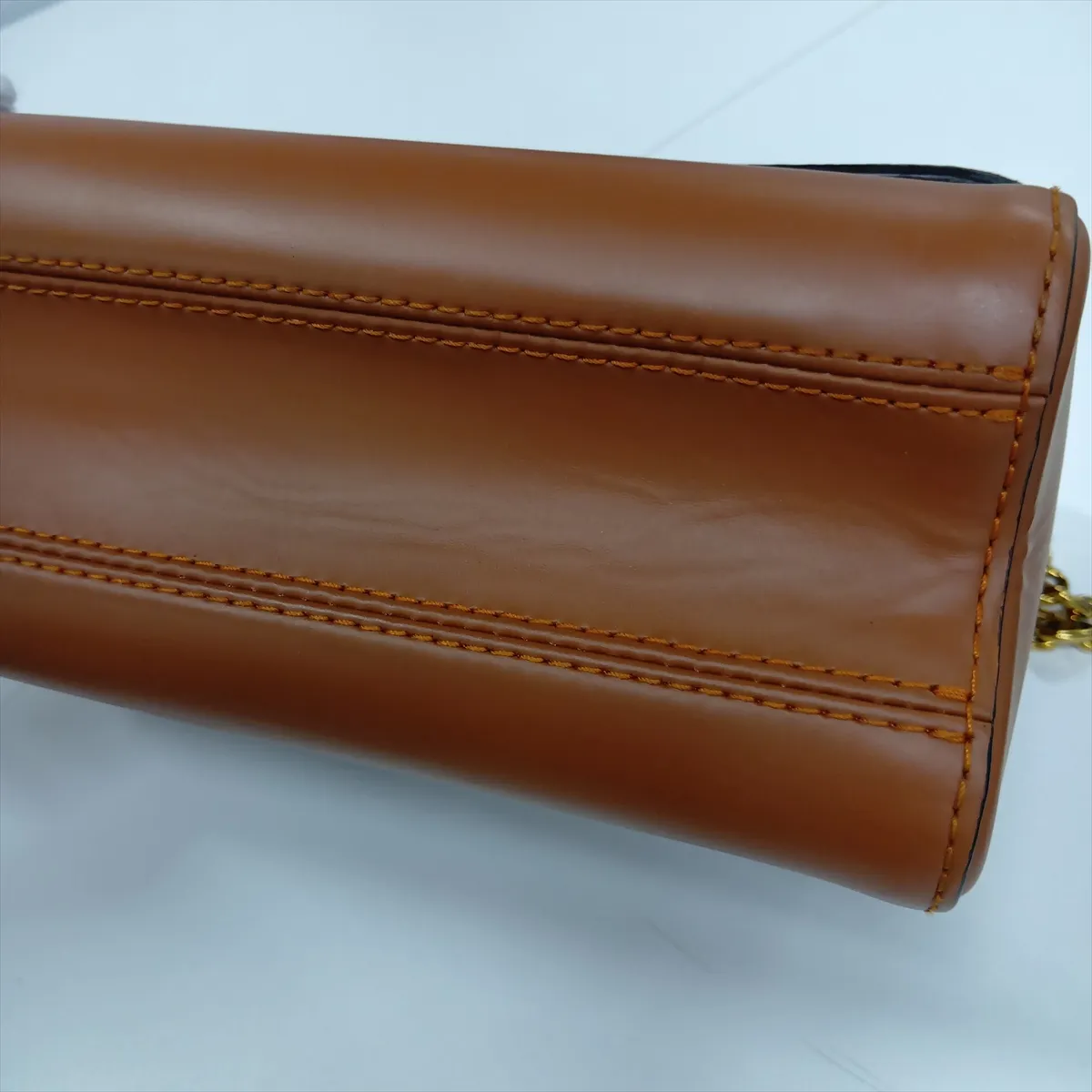 Catgram x Taurillon Twist MM M44408 FL4138 Brown x Orange RFID Compatible with Mirror — view 11