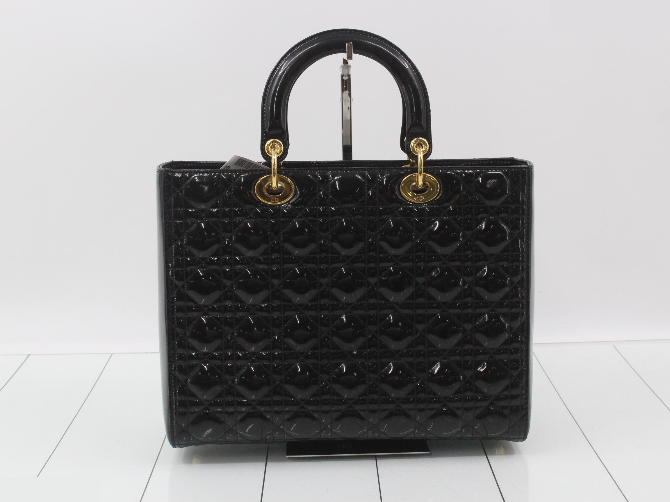 Lady Dior Canage Enamel 2-Way Handbag — view 2