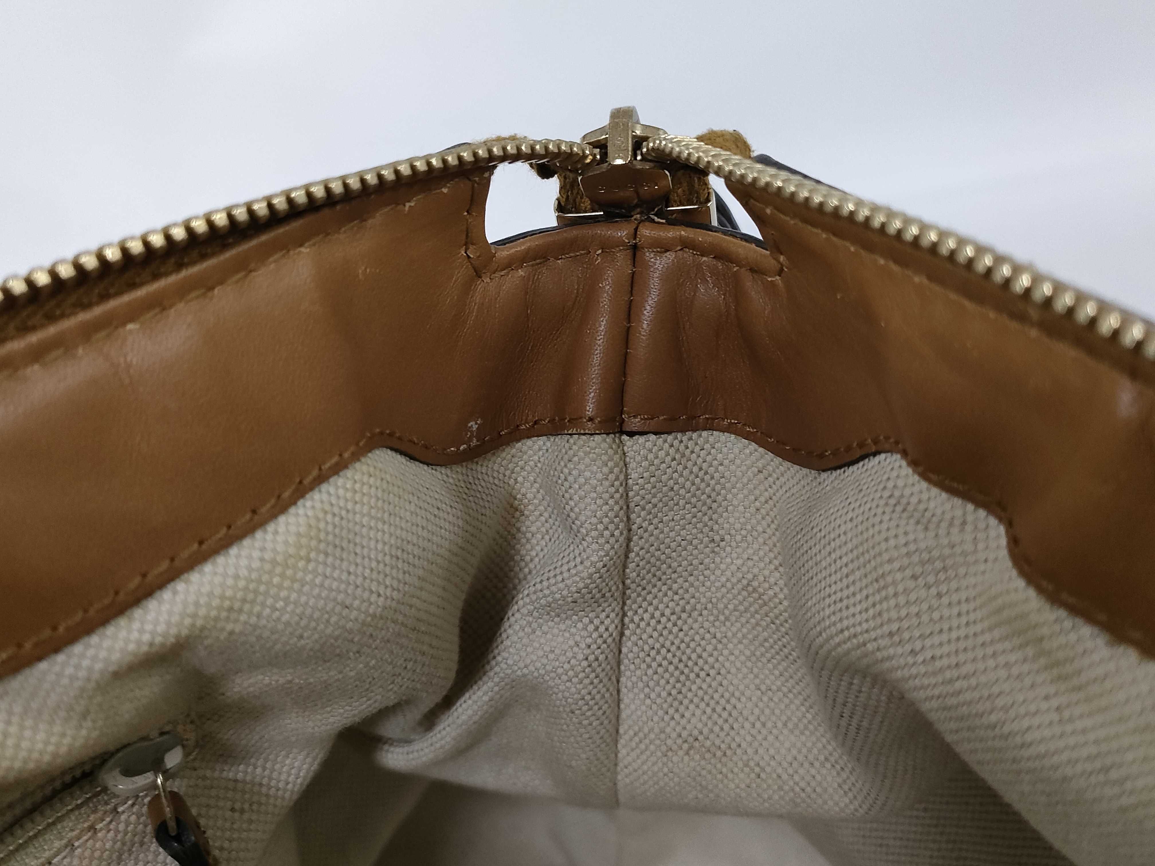 GG 2-way bag, denim/leather, blue/brown, Sukey handbag — view 12
