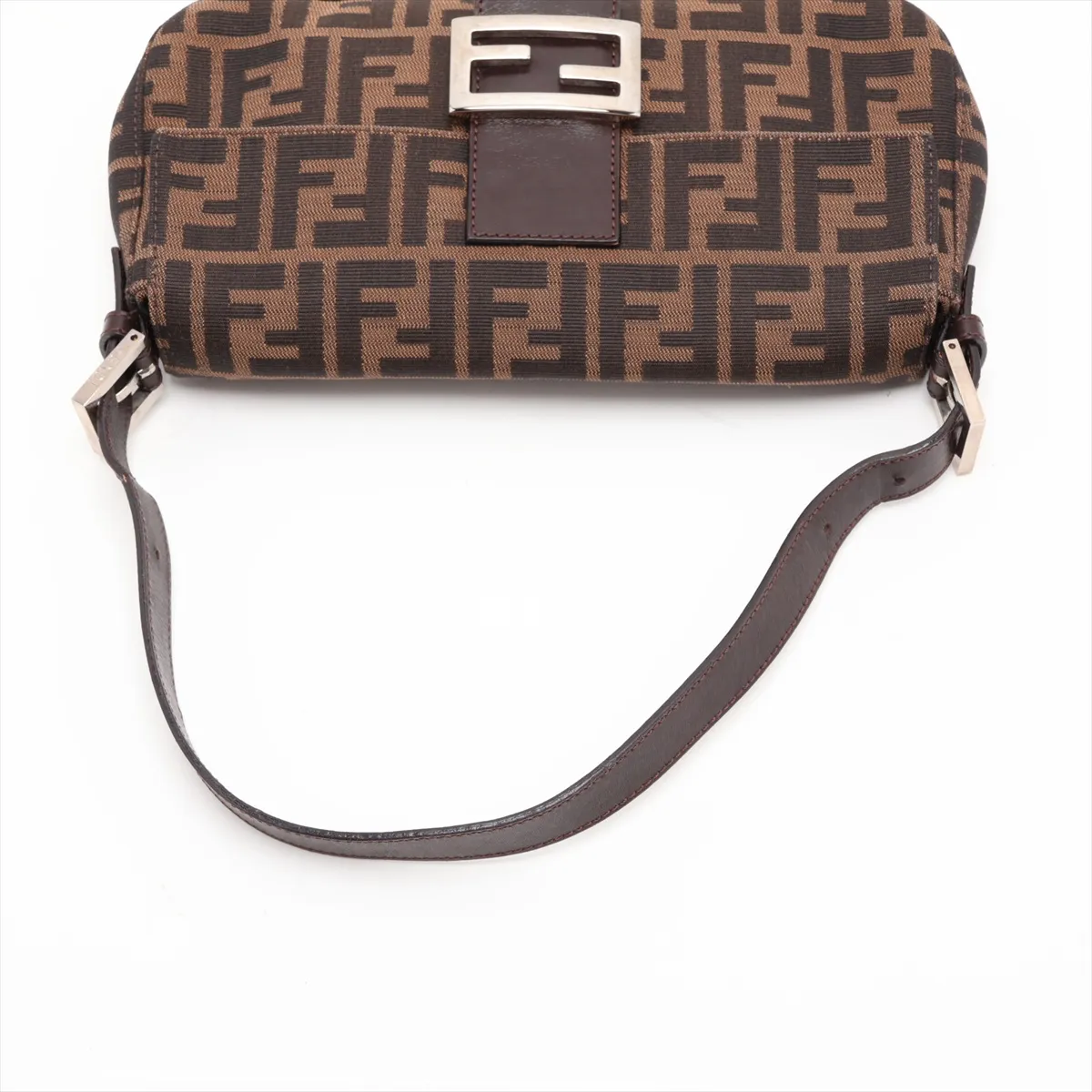 Zucca Mamma Bucket 26424 Canvas x Leather Shoulder Bag Brown — view 5