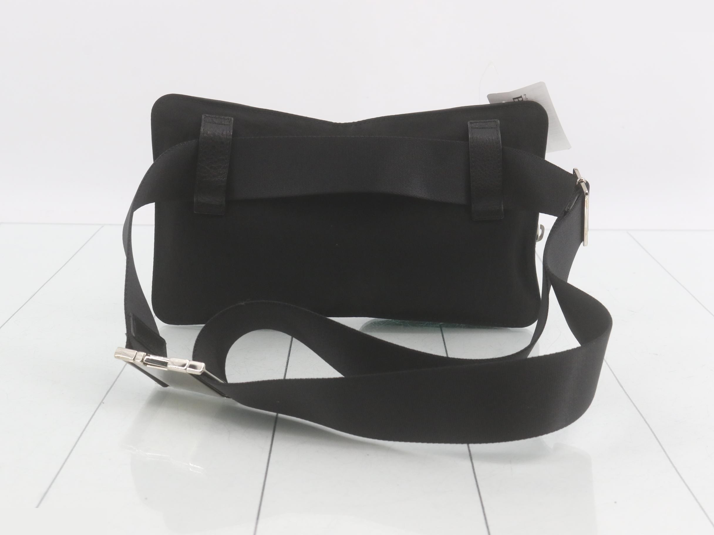 Body bag, canvas/leather, black — view 2