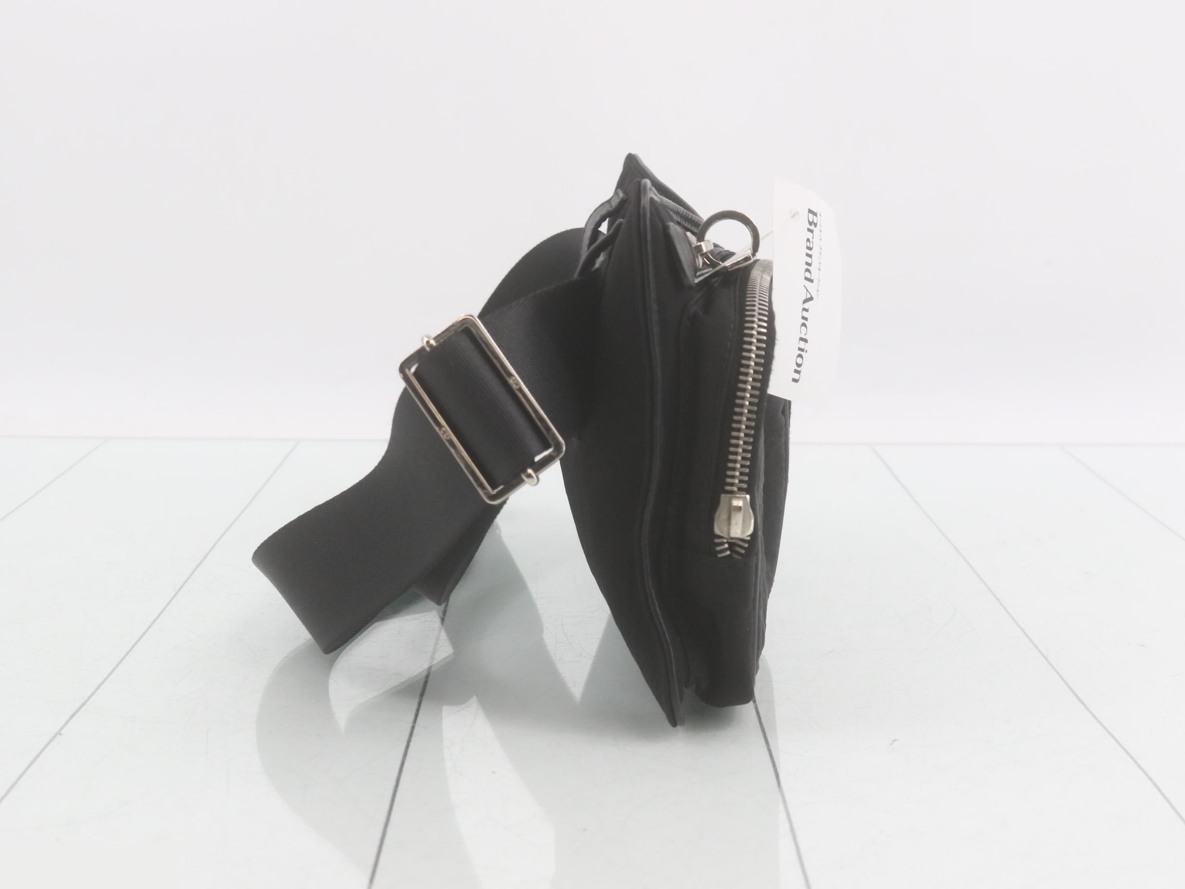 Body bag, canvas/leather, black — view 4
