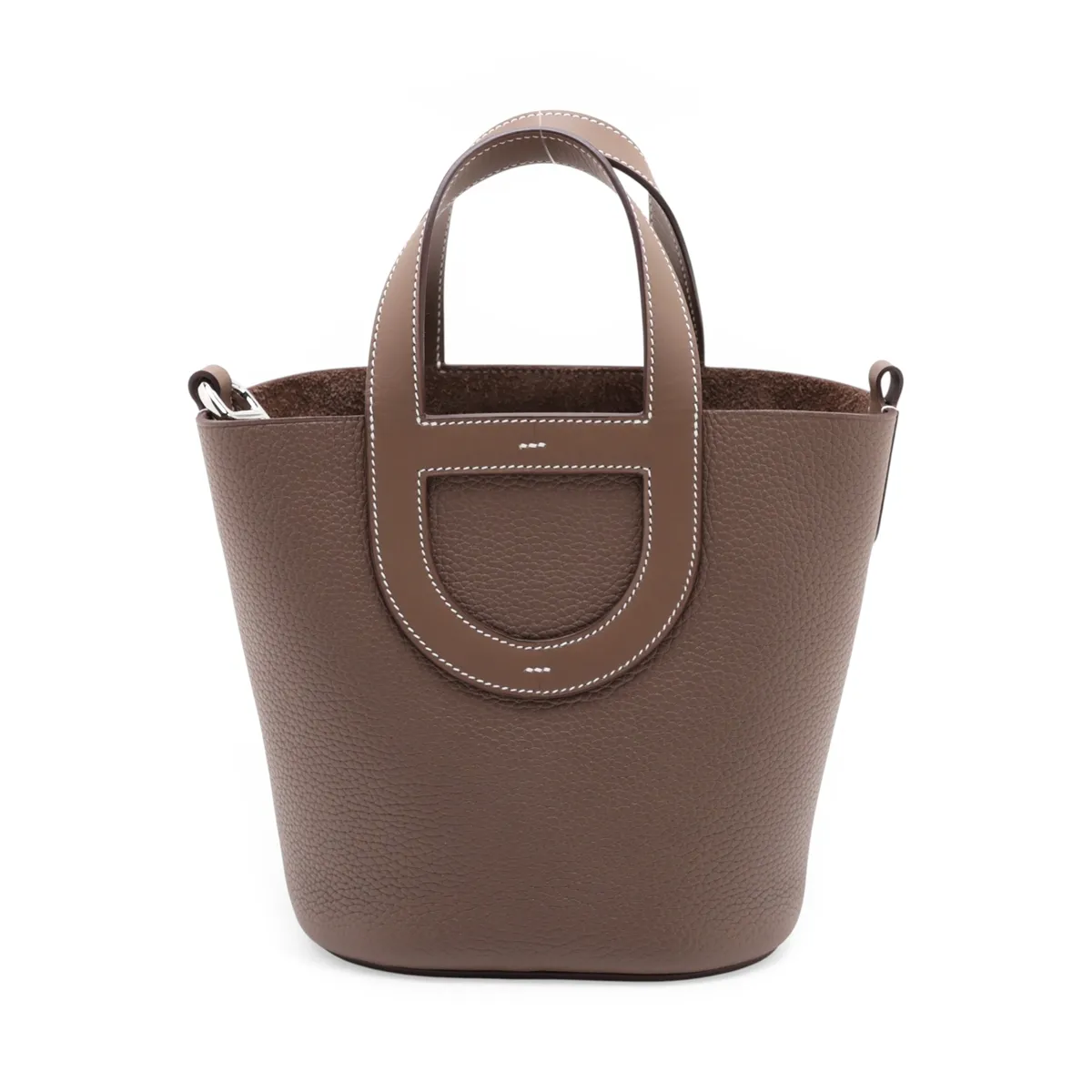 [Individually packaged] Hermes In the Loop 18 Taurillon Clemence x Veau Swift Etoupe Silver Hardware W: 2024 — view 2