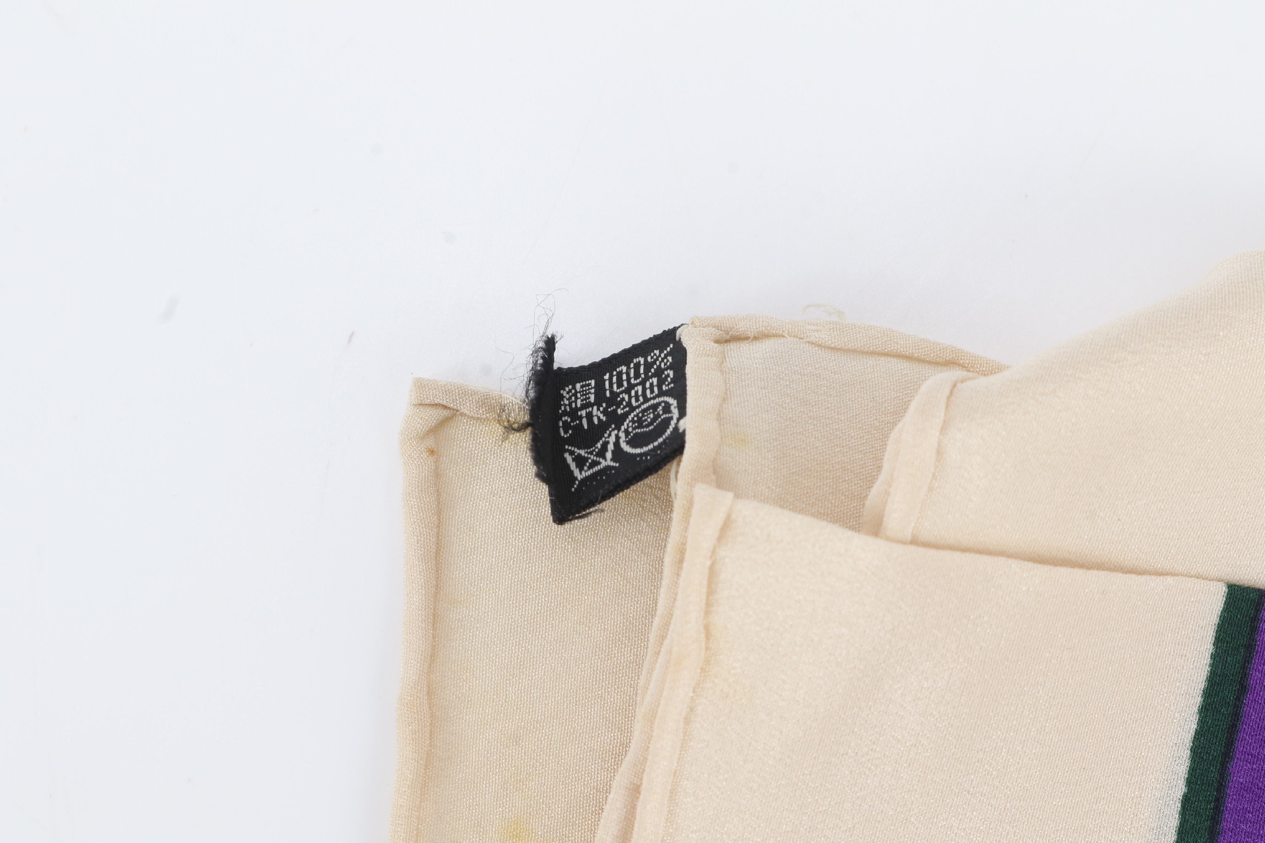 tagged 100% silk scarf, all-over pattern, other accessories — view 6