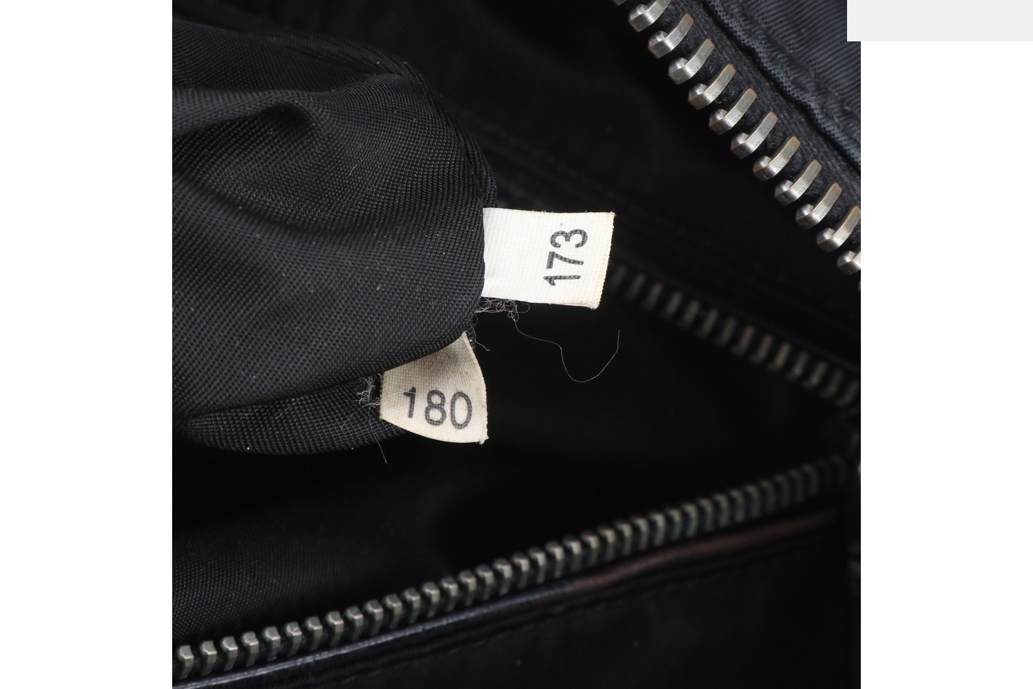 Tessuto Nylon Triangle Logo Leather Tote Bag — view 9