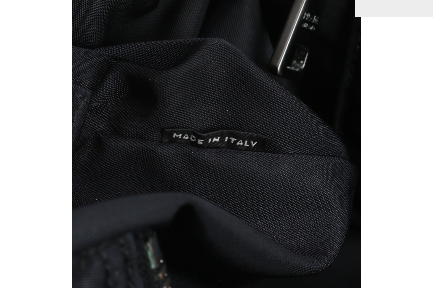Tessuto Nylon Triangle Logo Leather Tote Bag — view 10