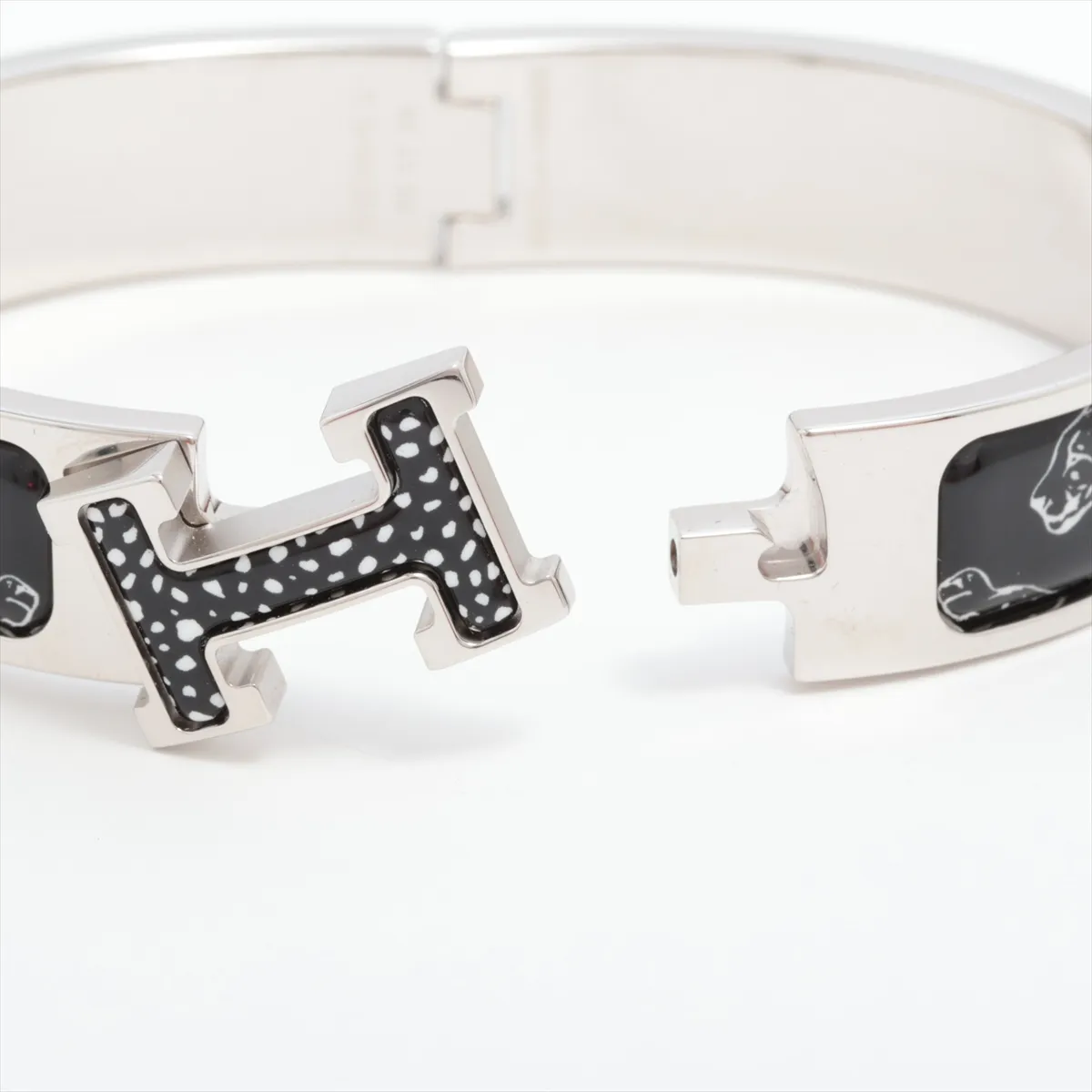 Click H Bangle Fan FI1220 Bangle GP Black x Silver Thread — view 5