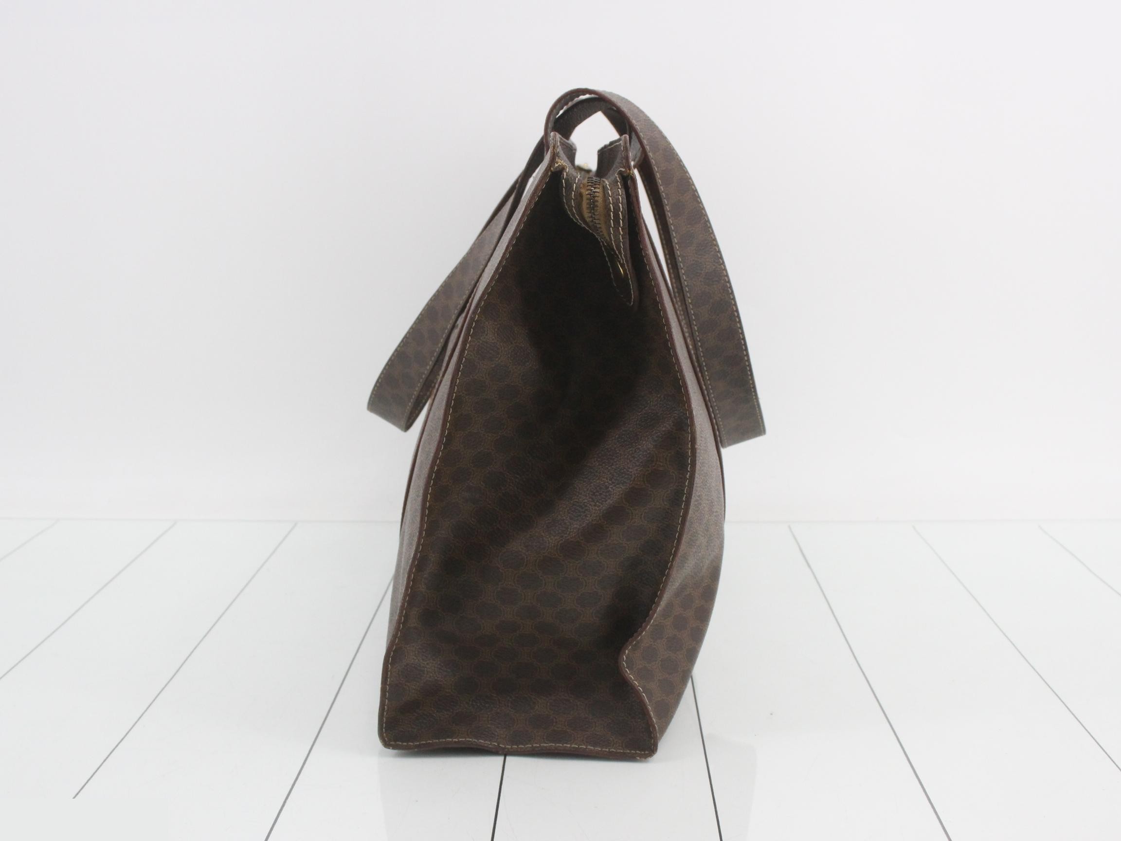 Macadam Tote Bag, Brown, PVC — view 3