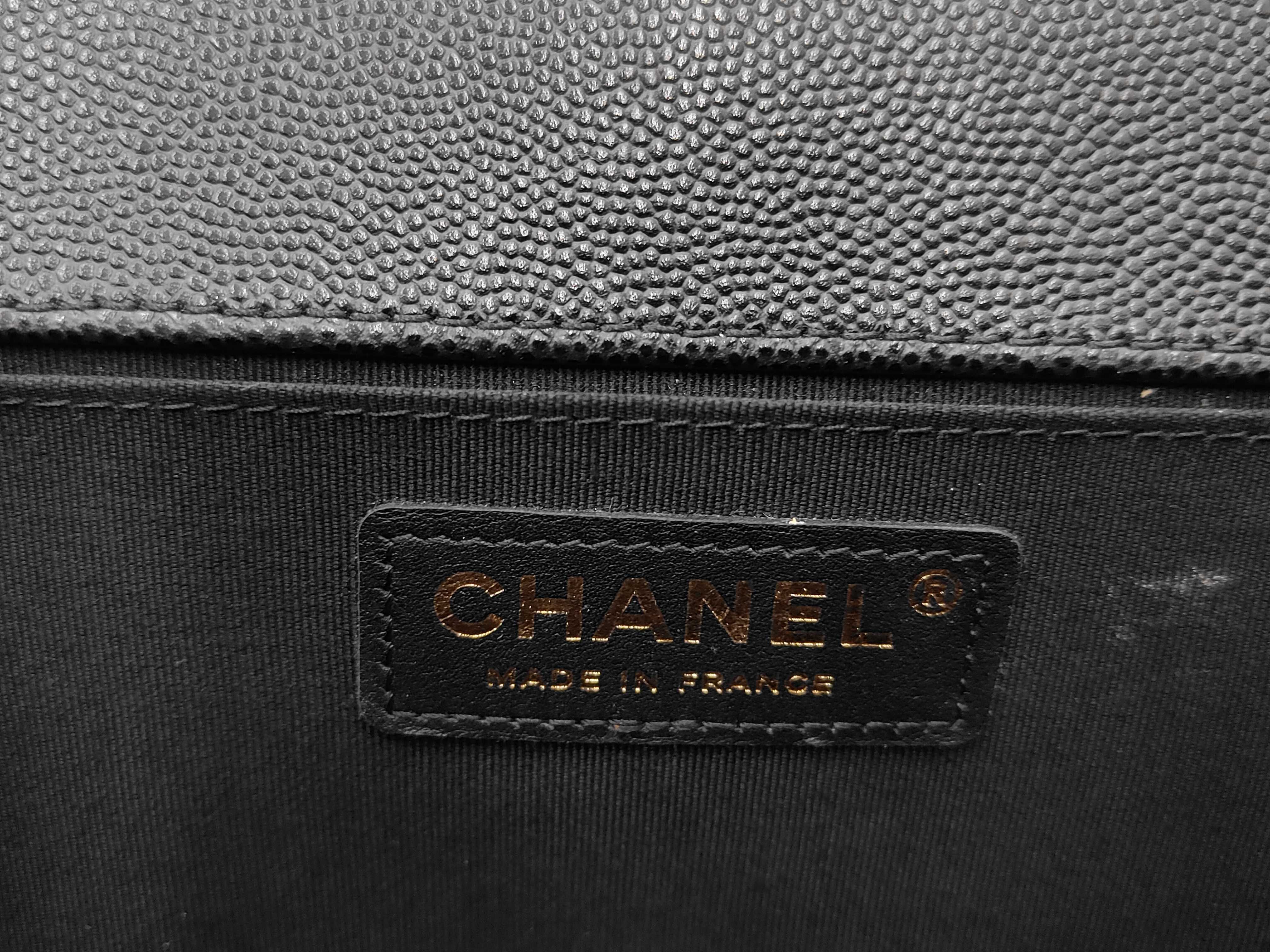 Boy Chanel Chain Shoulder Bag, Black Caviar Leather, Gold Hardware. — view 9