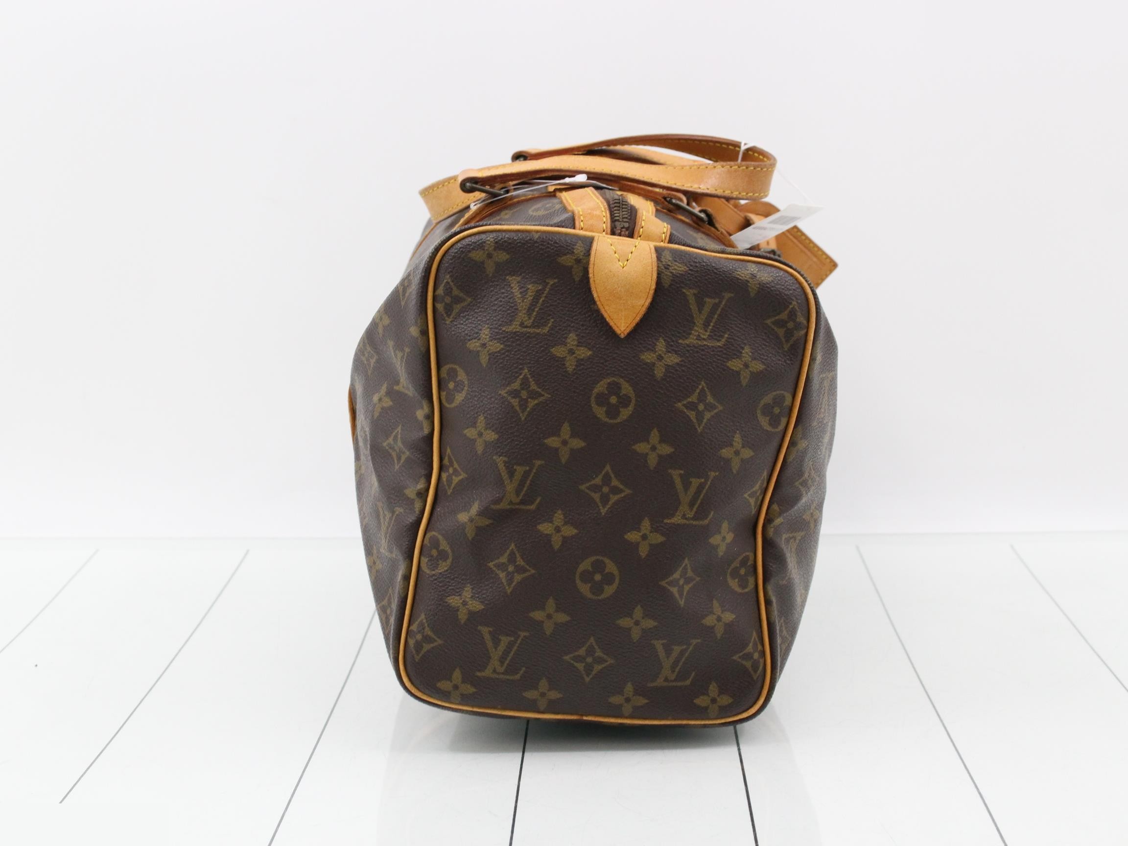 Monogram Saxe Souple 35 Boston Bag — view 3