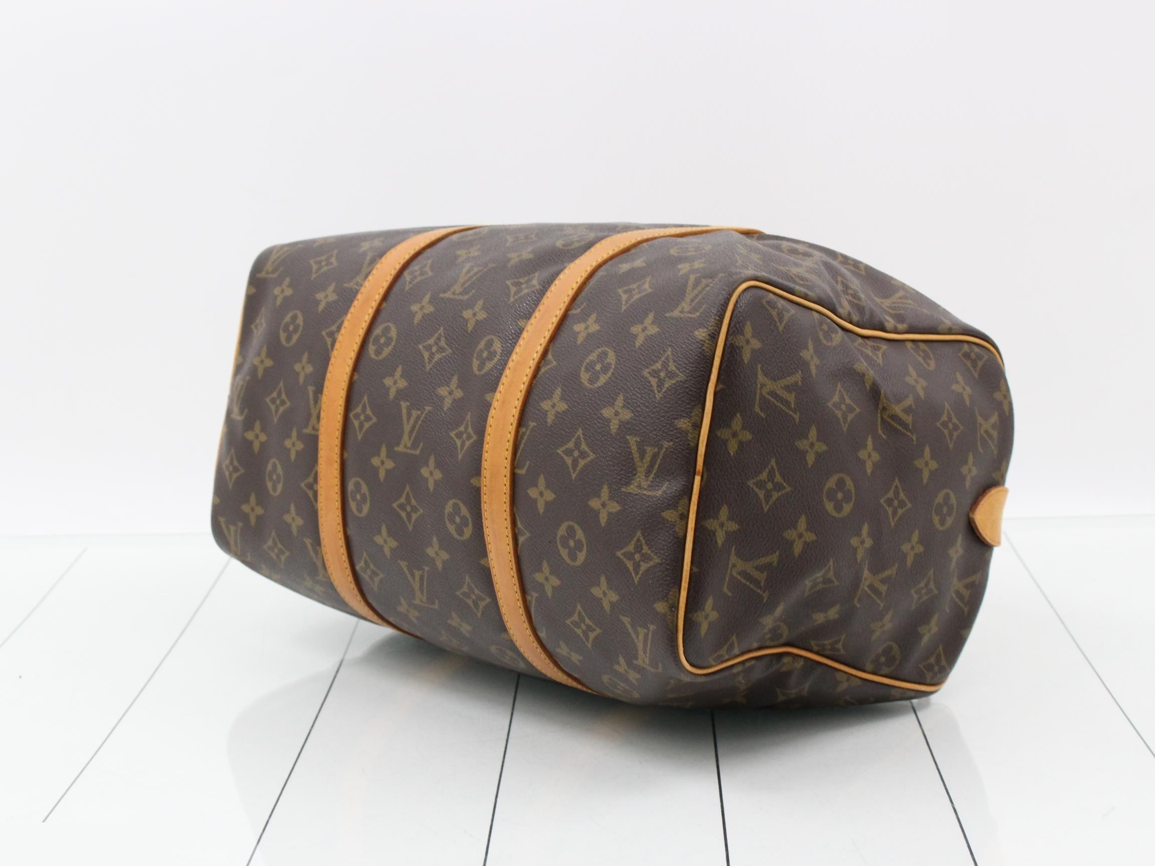 Monogram Saxe Souple 35 Boston Bag — view 6
