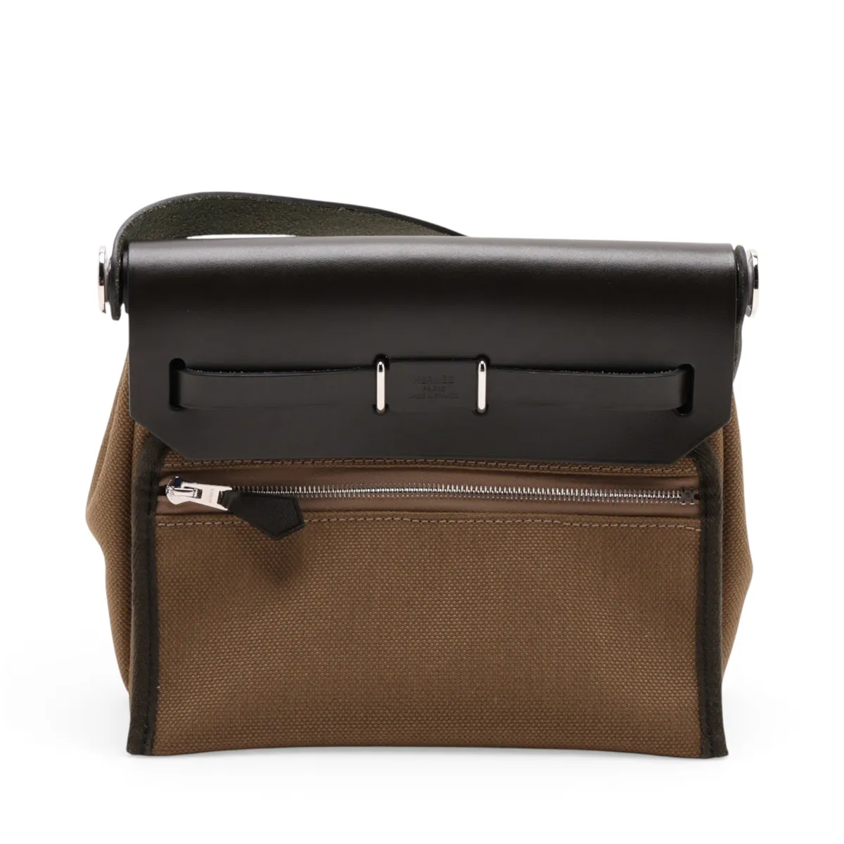 Herbag Zip 20 Mini Toile Military Vert Roden Silver Hardware G: 2026 — view 2
