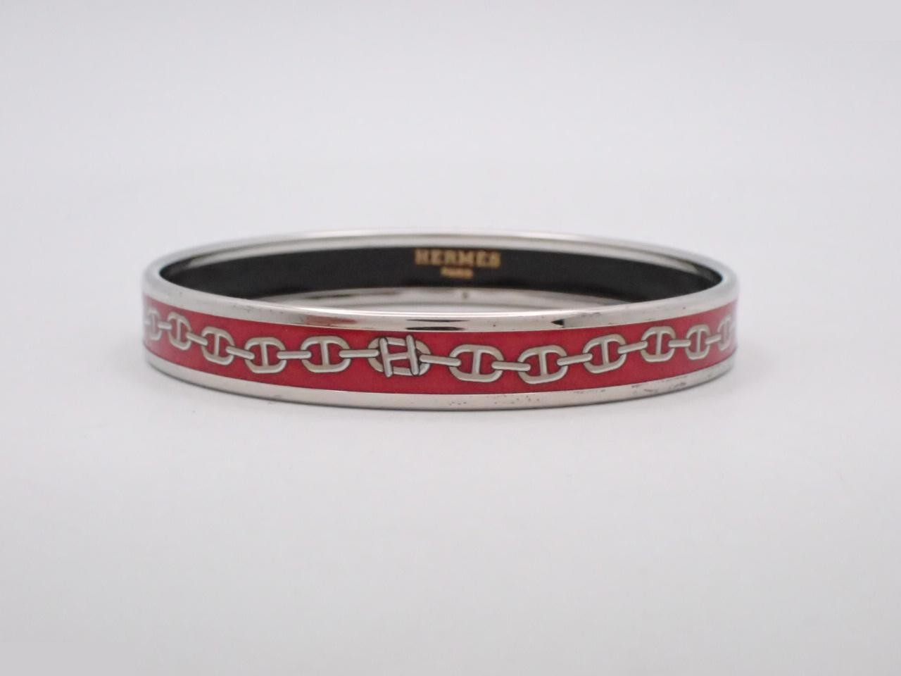Enamel Bracelet, Chaine d'Ancre Pattern