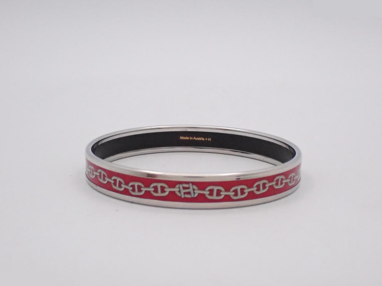 Enamel Bracelet, Chaine d'Ancre Pattern — view 2