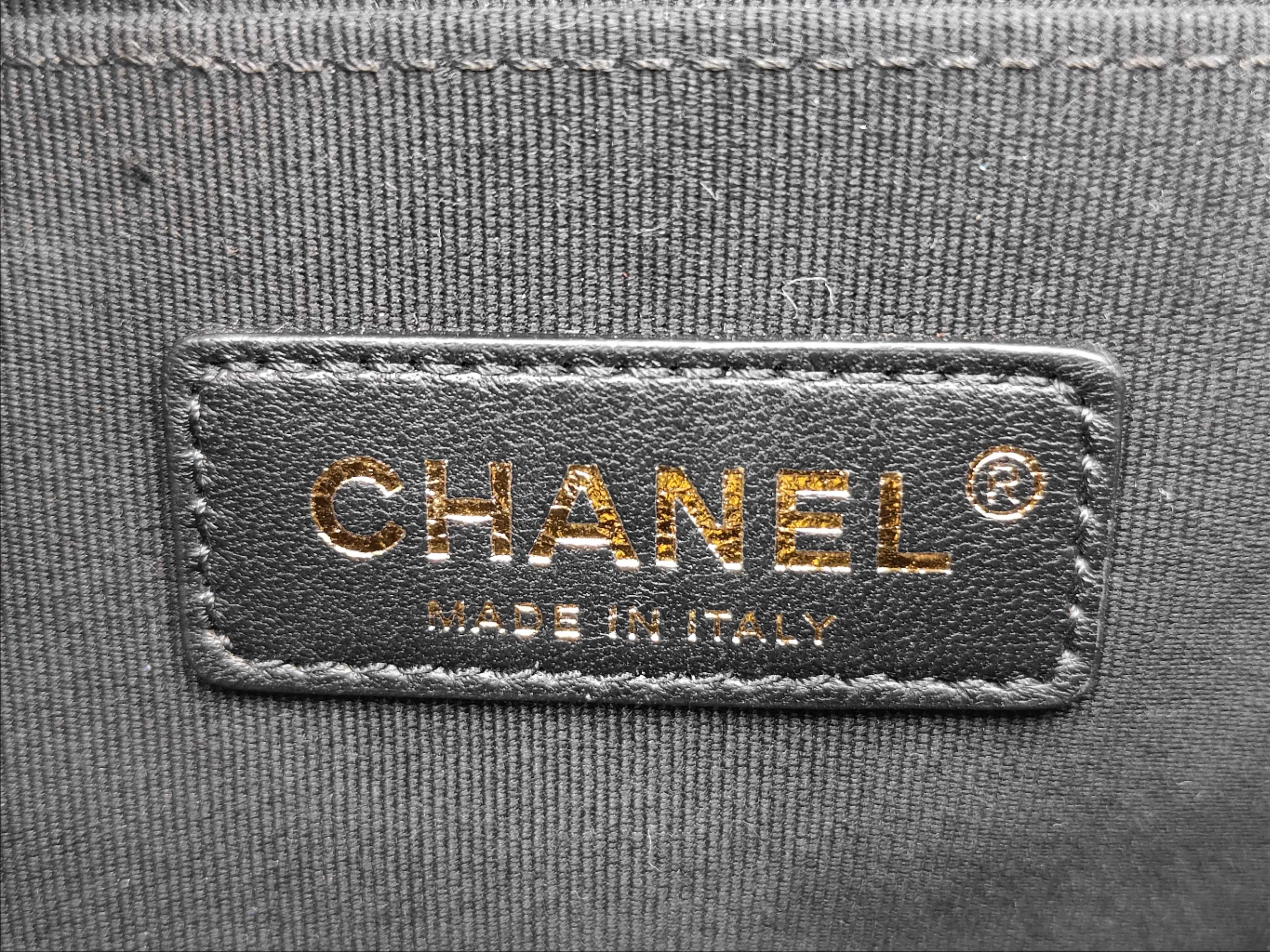 Boy Chanel Caviar Matelassé Shoulder Bag — view 11