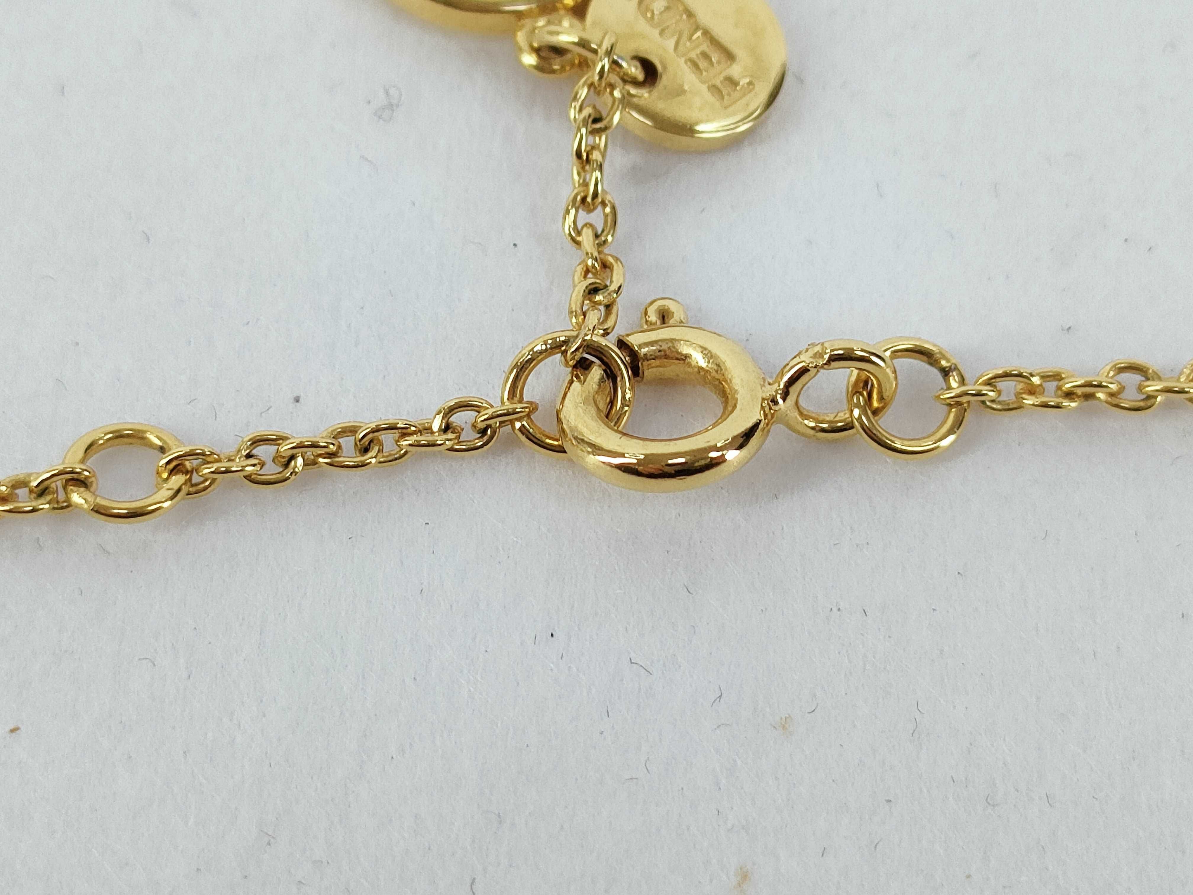 necklace, gold color necklace — view 3