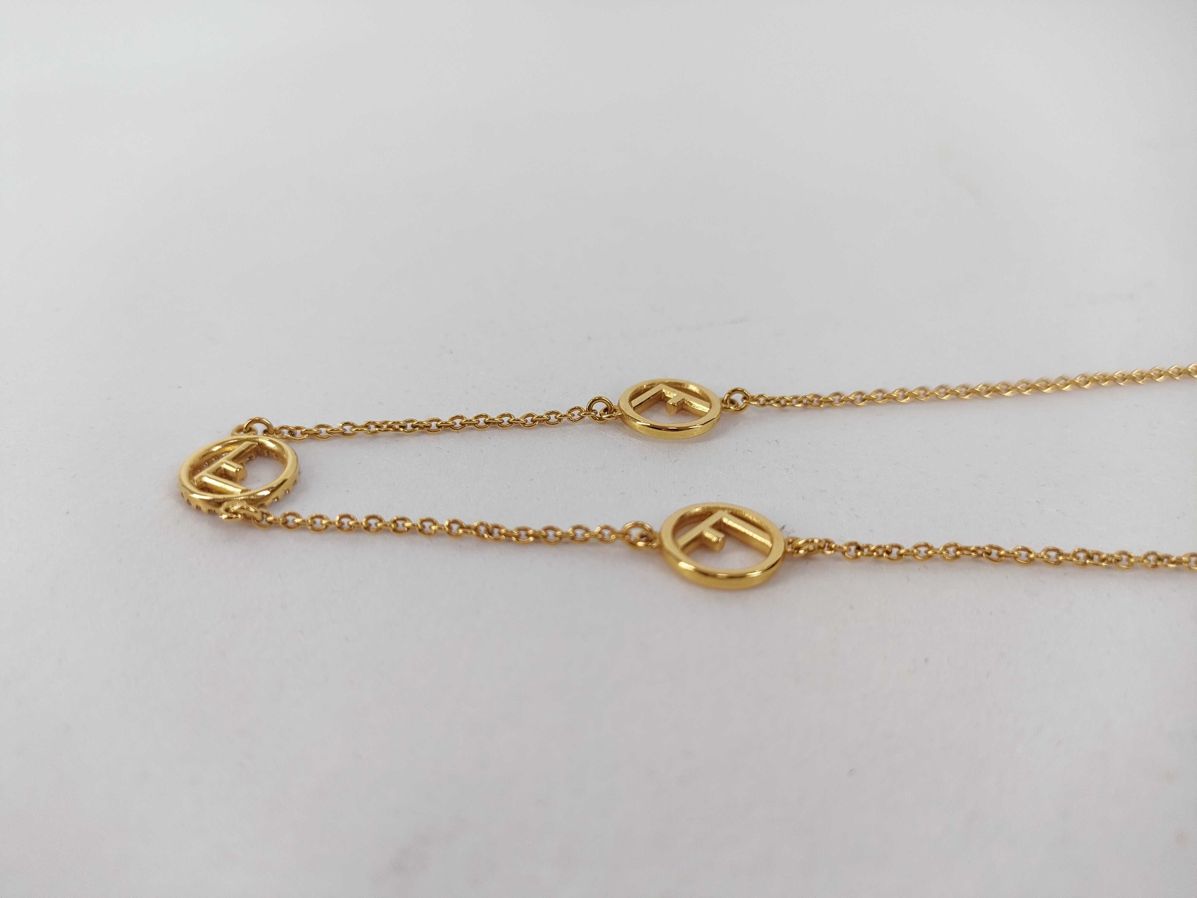necklace, gold color necklace — view 7