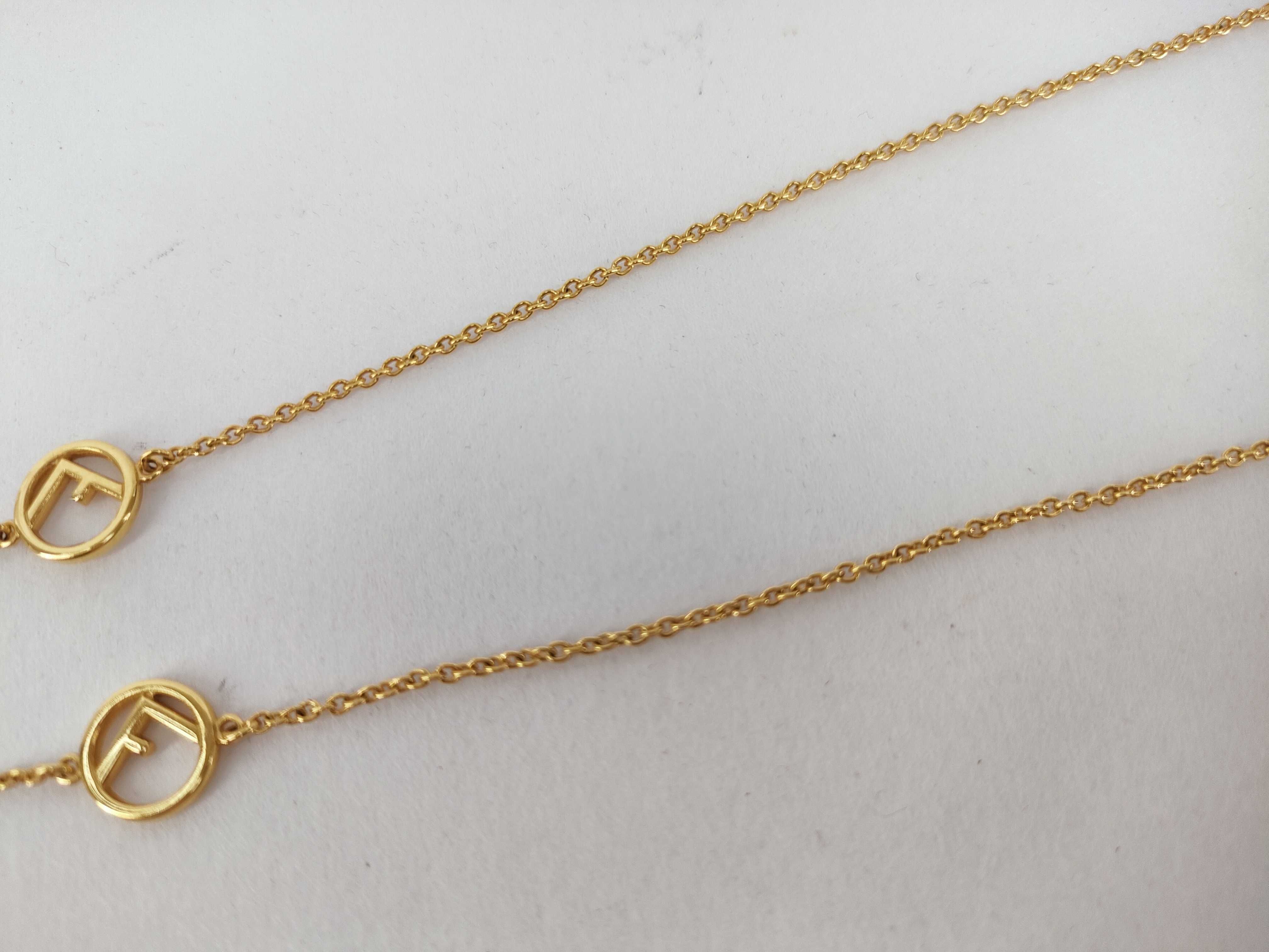necklace, gold color necklace — view 8