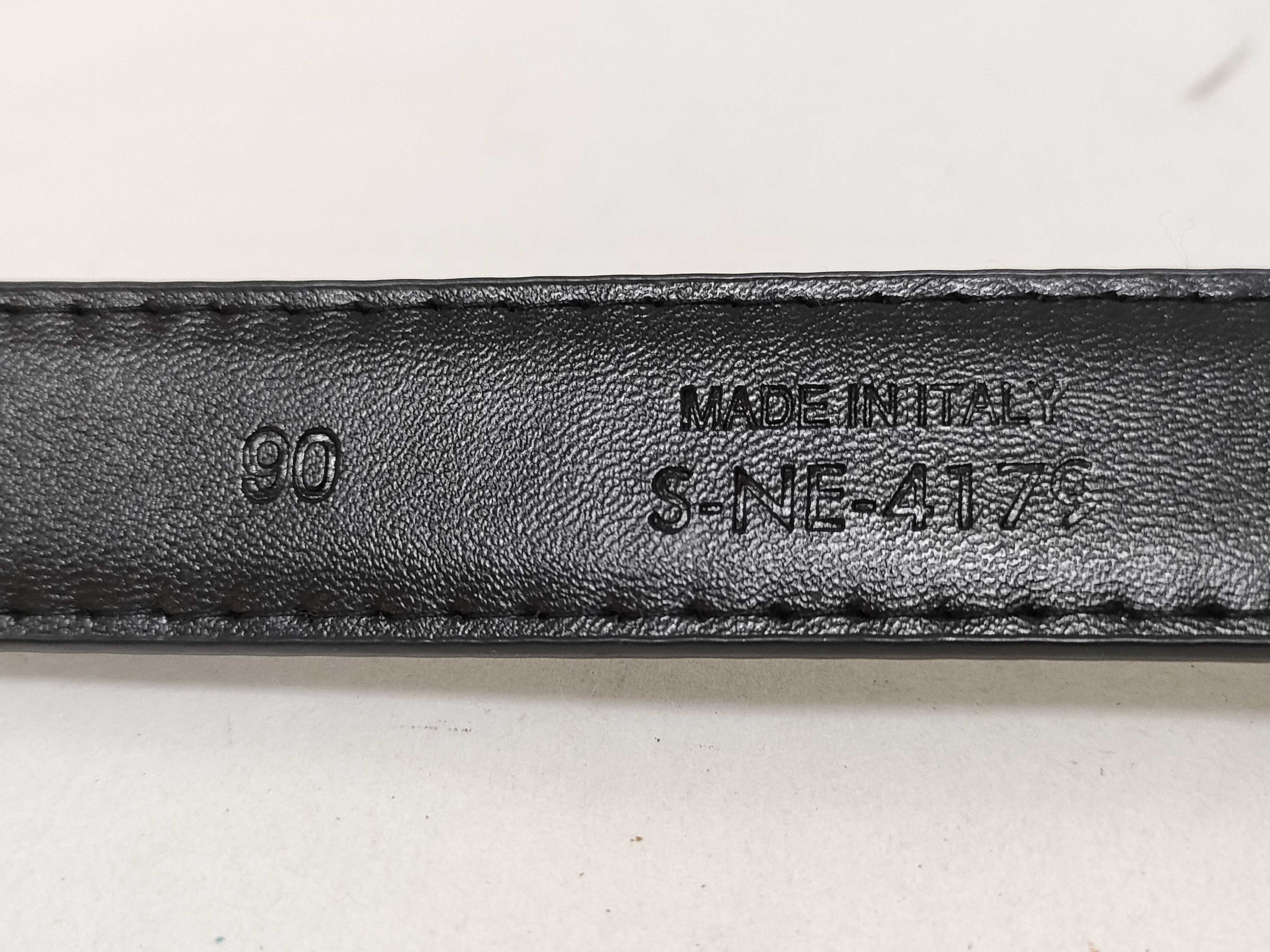 Black Leather Triomphe Belt — view 6