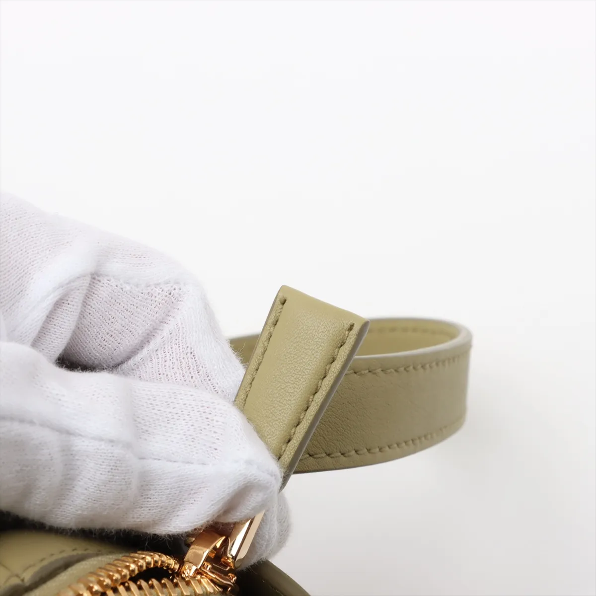 Soft Grain Darling Leather 2WAY Handbag Green 1BA451 — view 11