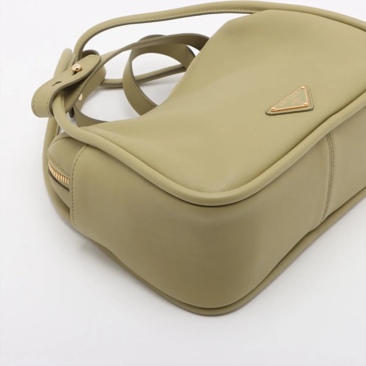 Soft Grain Darling Leather 2WAY Handbag Green 1BA451 — view 4
