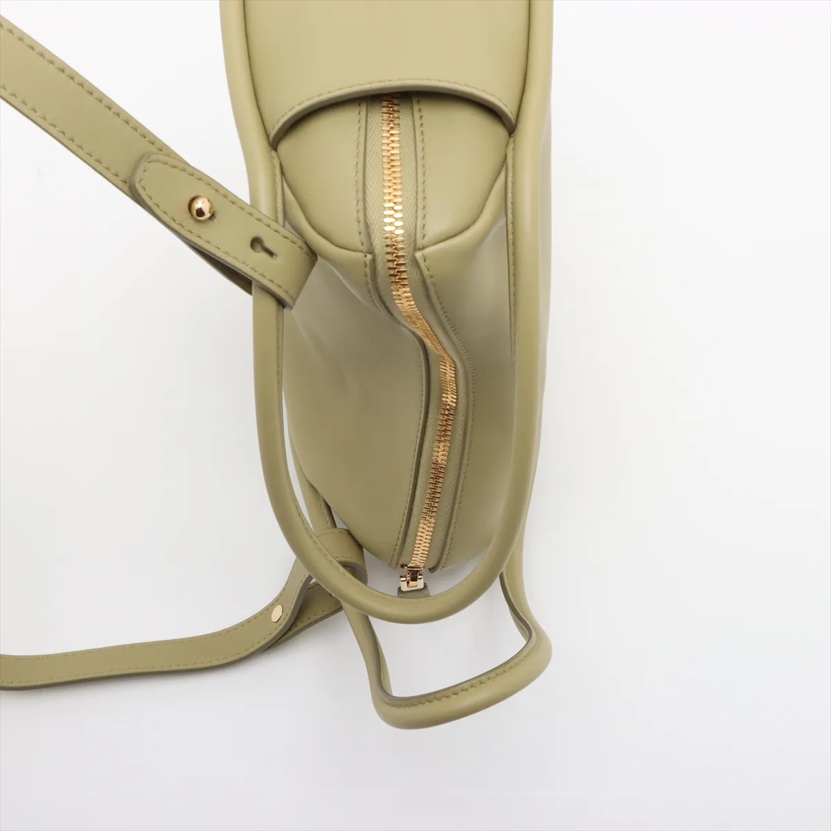 Soft Grain Darling Leather 2WAY Handbag Green 1BA451 — view 5