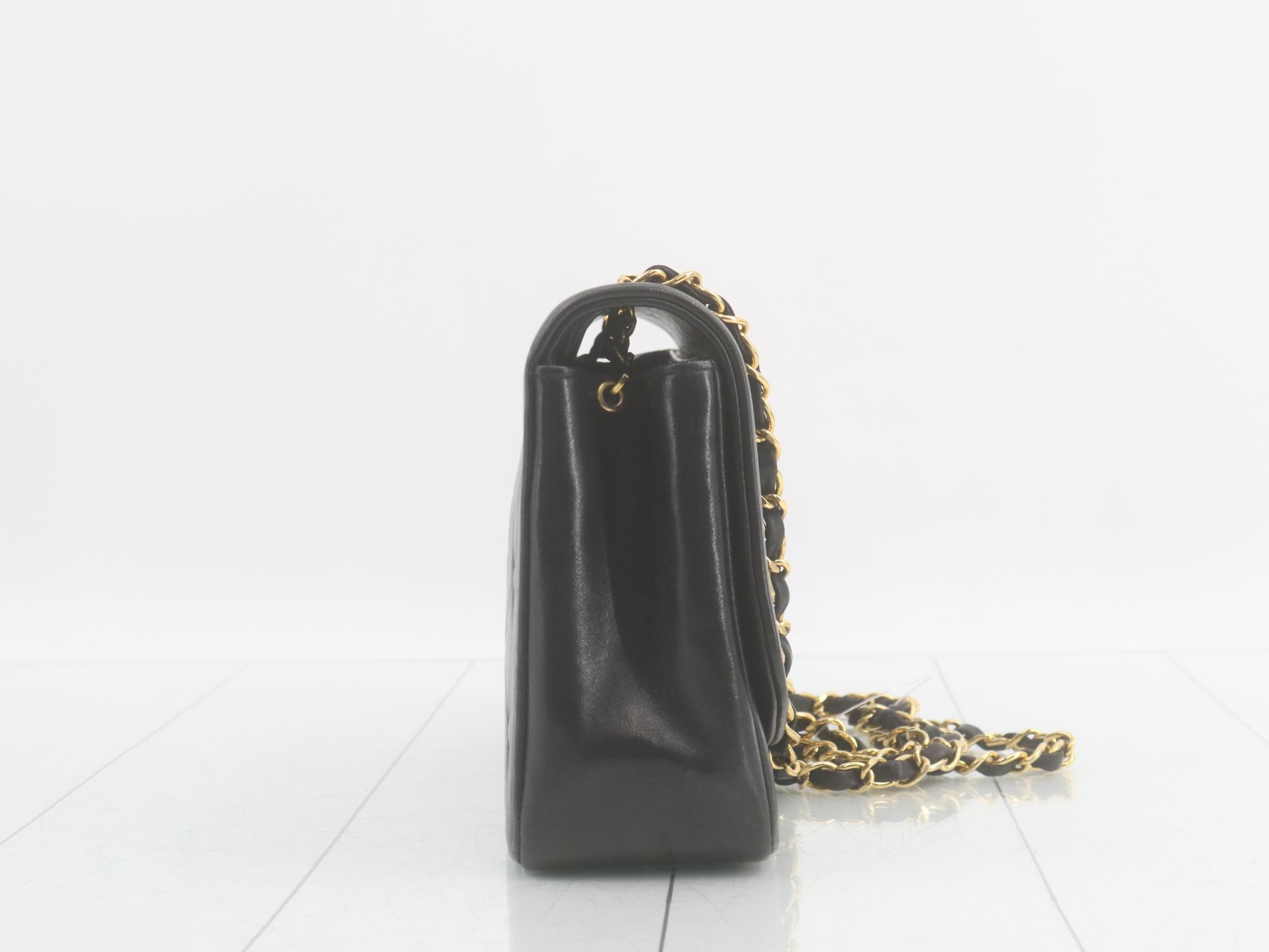Diana 25 Lamb Chain Shoulder Bag with Seal Card — view 4
