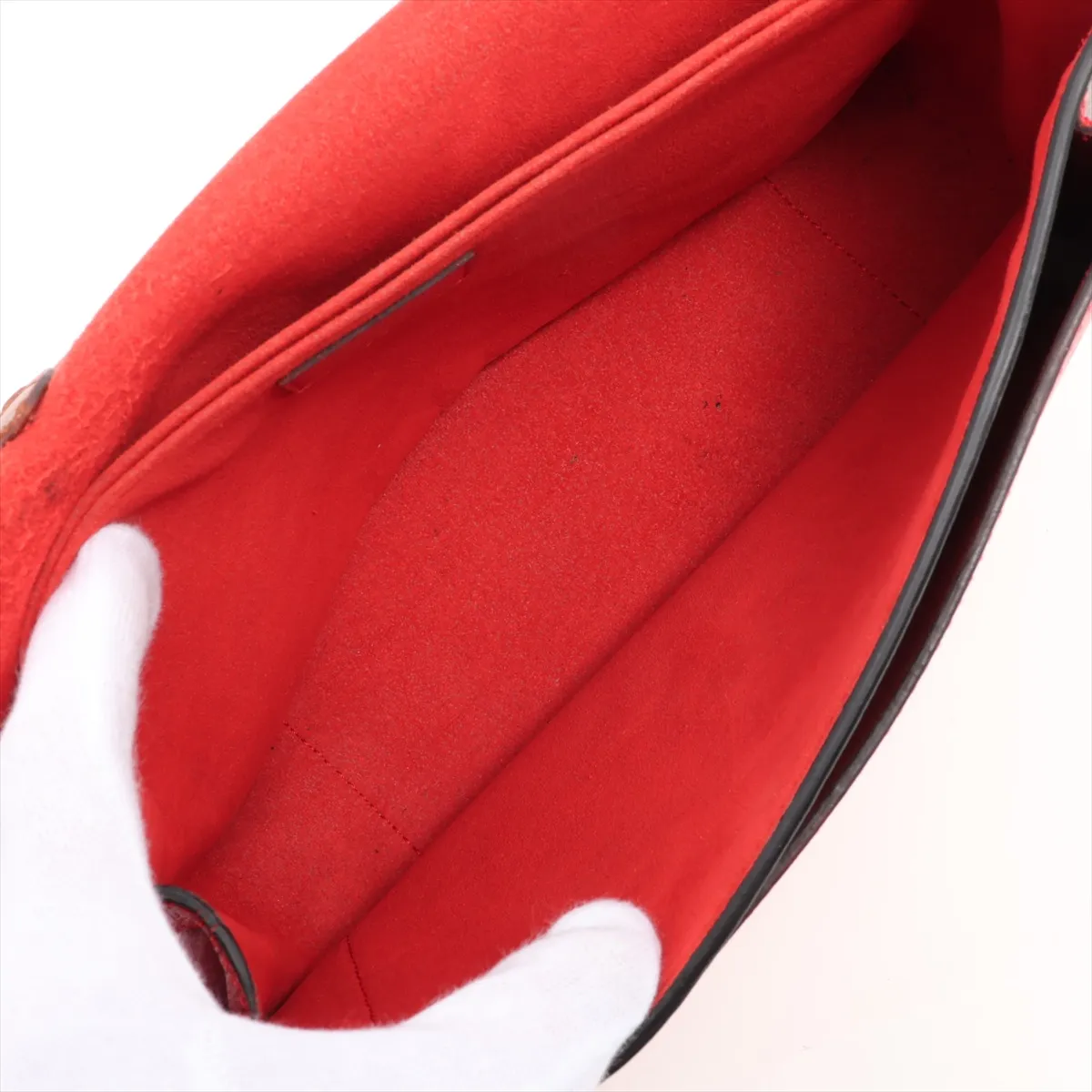 Monogram x Leather Marignan M43959 CA3119 Brown x Red RFID reaction available — view 9