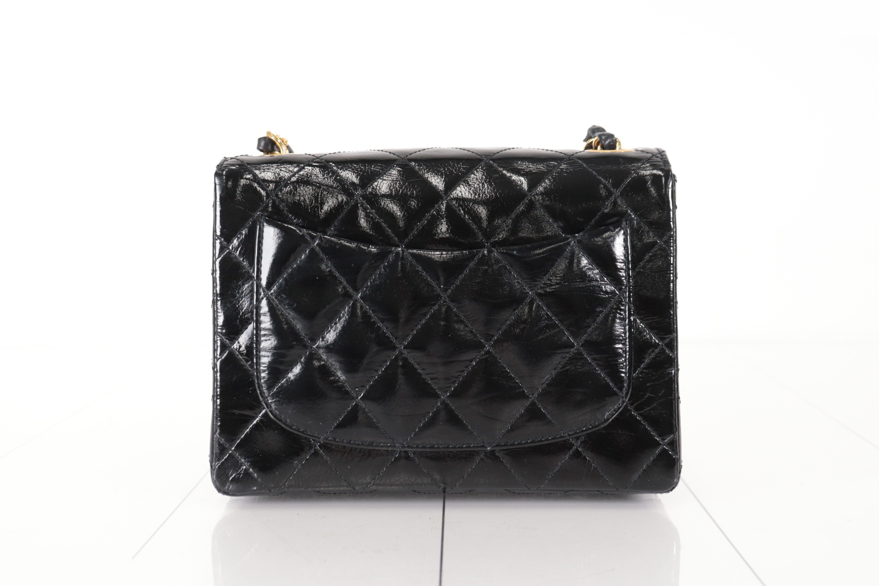 Minimat Patent Chain Shoulder Bag, Unit 1 — view 3