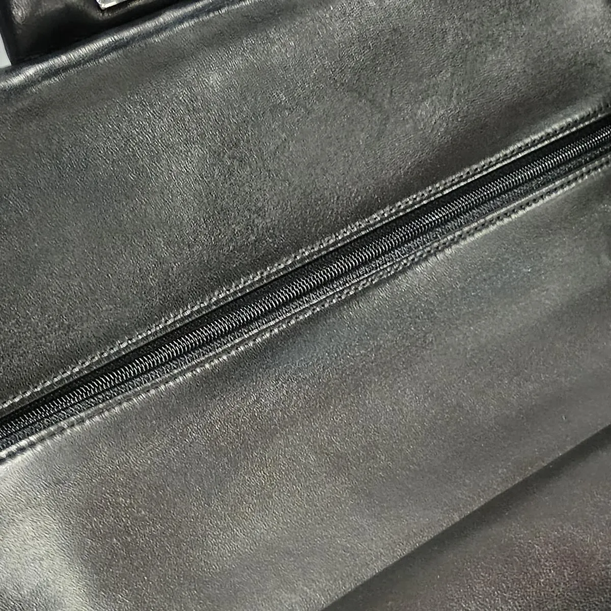 [Individually packaged] Chanel Large Matelassé 30 Lambskin Double Flap Double Chain Bag, Black with Gold Hardware, 17352254, Serial Number 17, A58600 — view 11