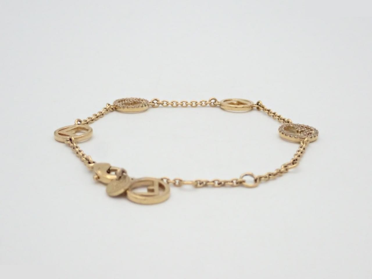 F is Bracelet, Gold Plated, Wrist size approximately 19cm — view 2