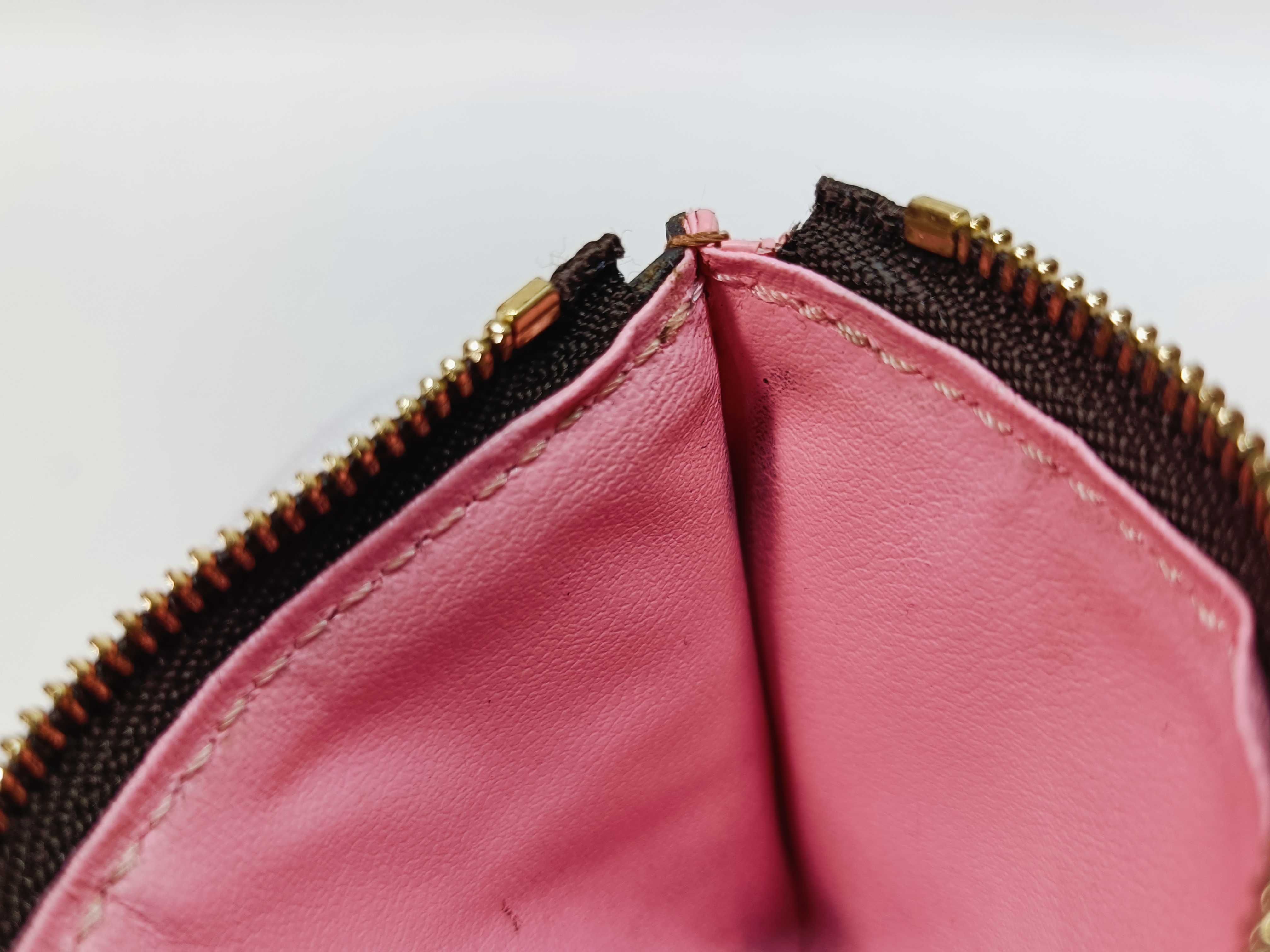Damier Portefeuille Victorine Brown x Pink Wallet — view 11