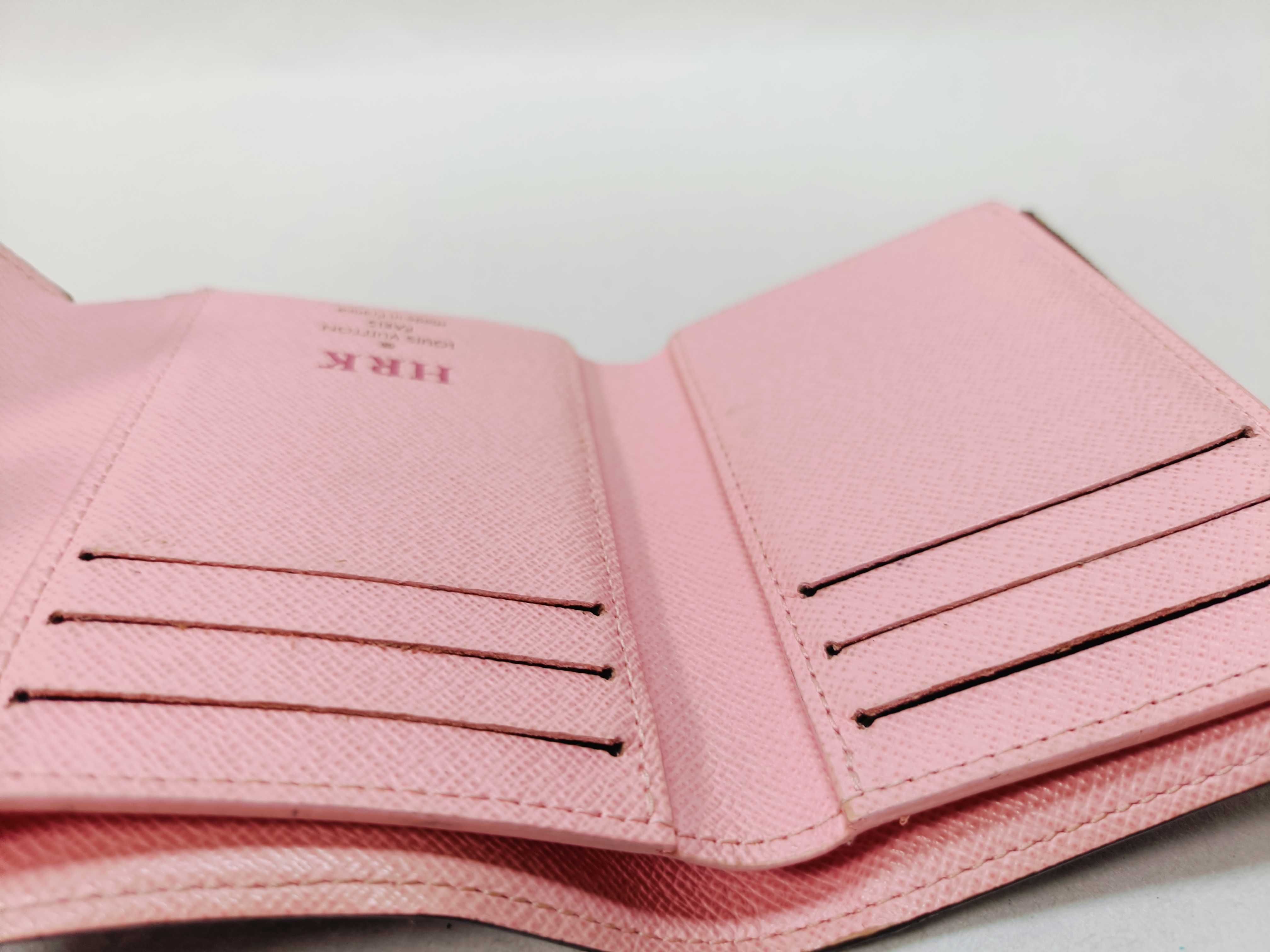 Damier Portefeuille Victorine Brown x Pink Wallet — view 13