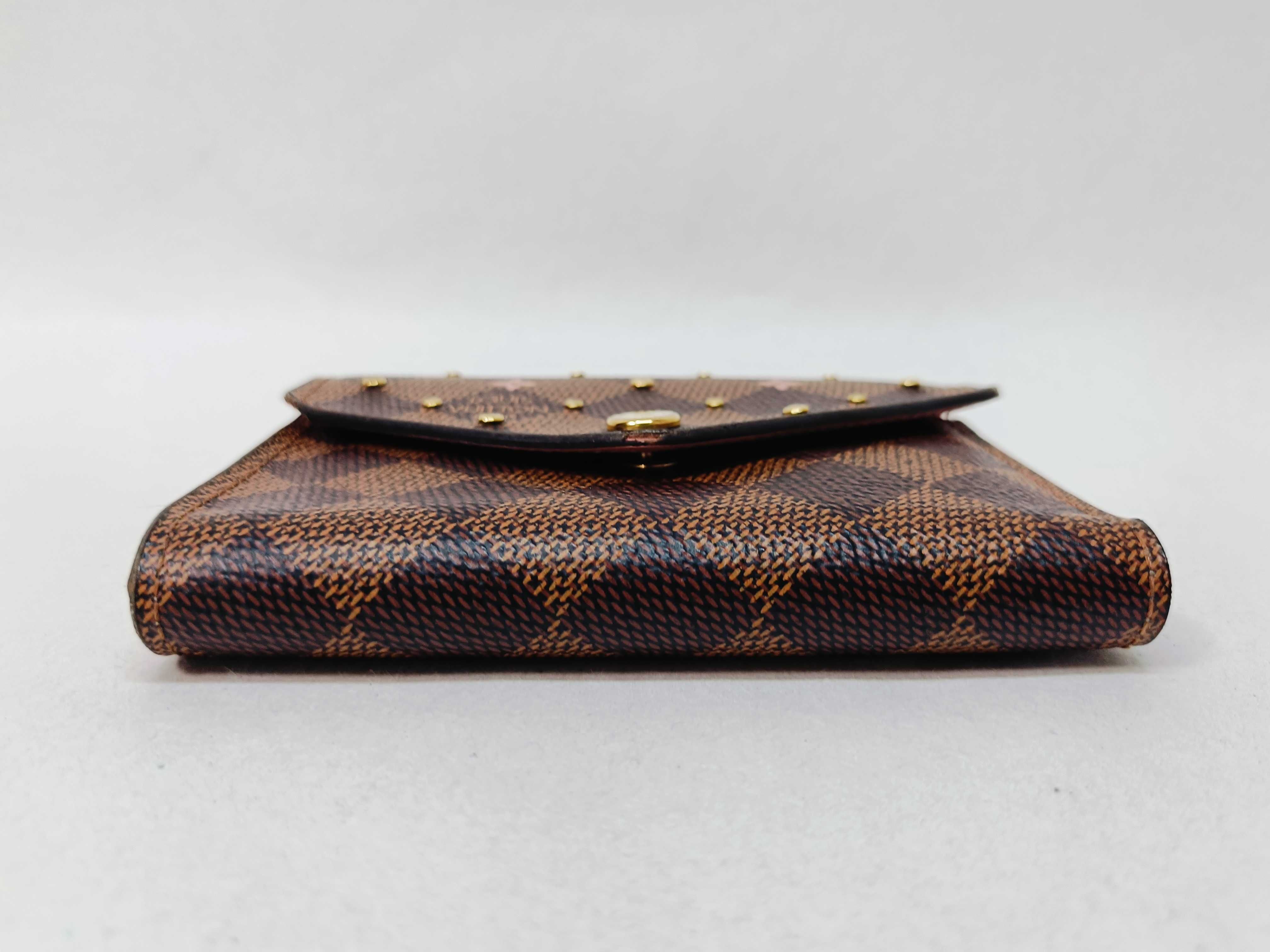 Damier Portefeuille Victorine Brown x Pink Wallet — view 5