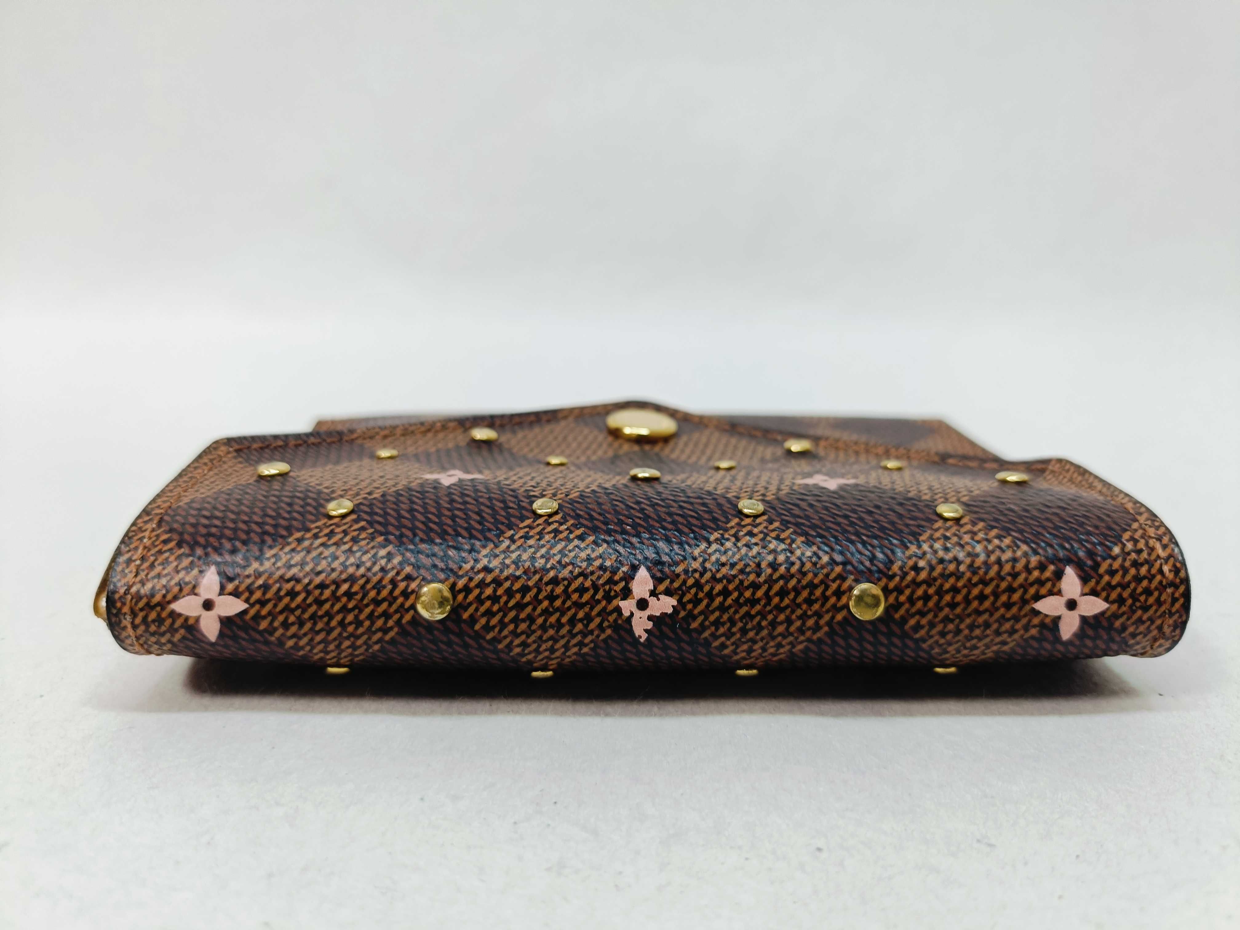 Damier Portefeuille Victorine Brown x Pink Wallet — view 6