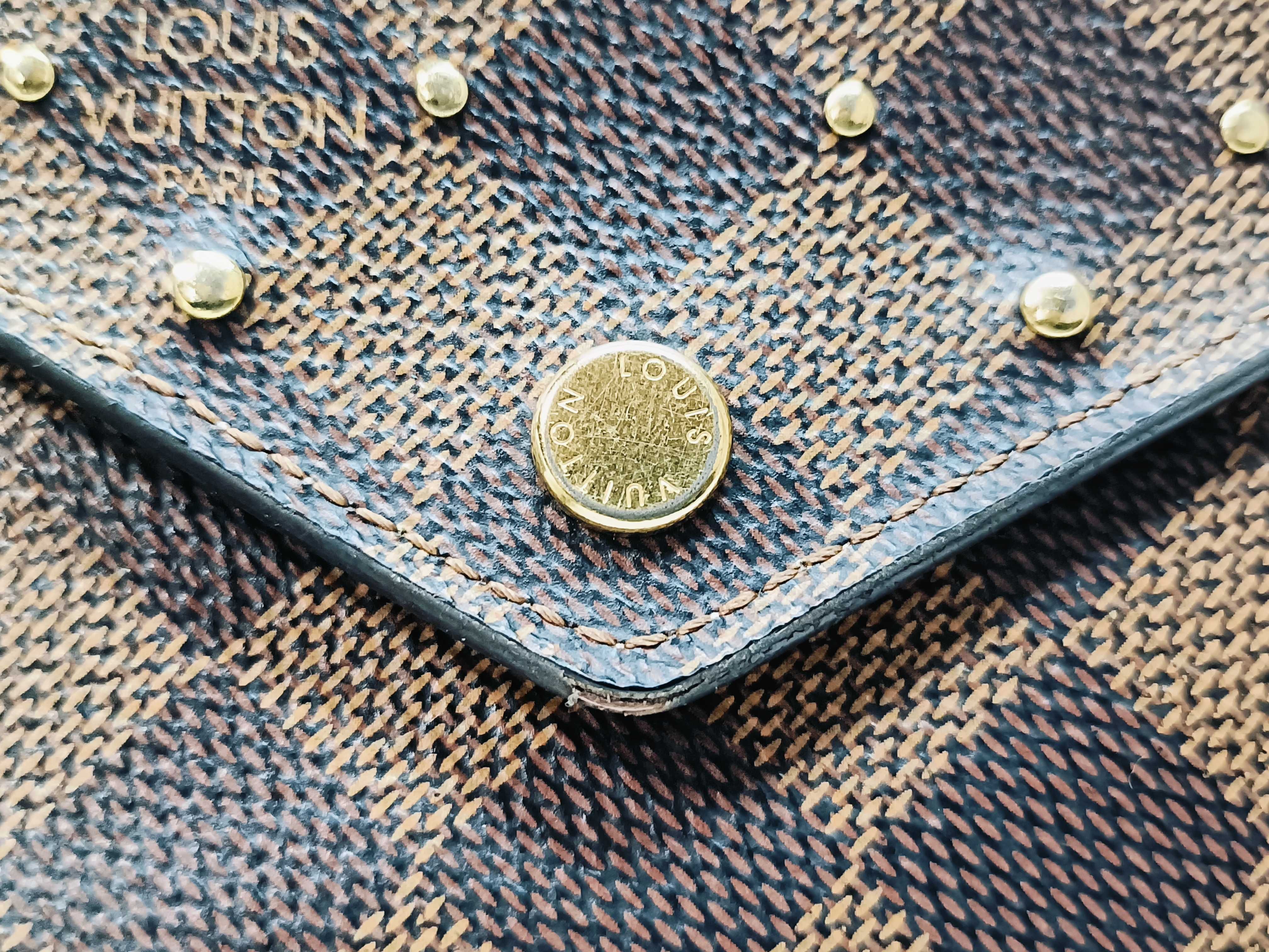 Damier Portefeuille Victorine Brown x Pink Wallet — view 7
