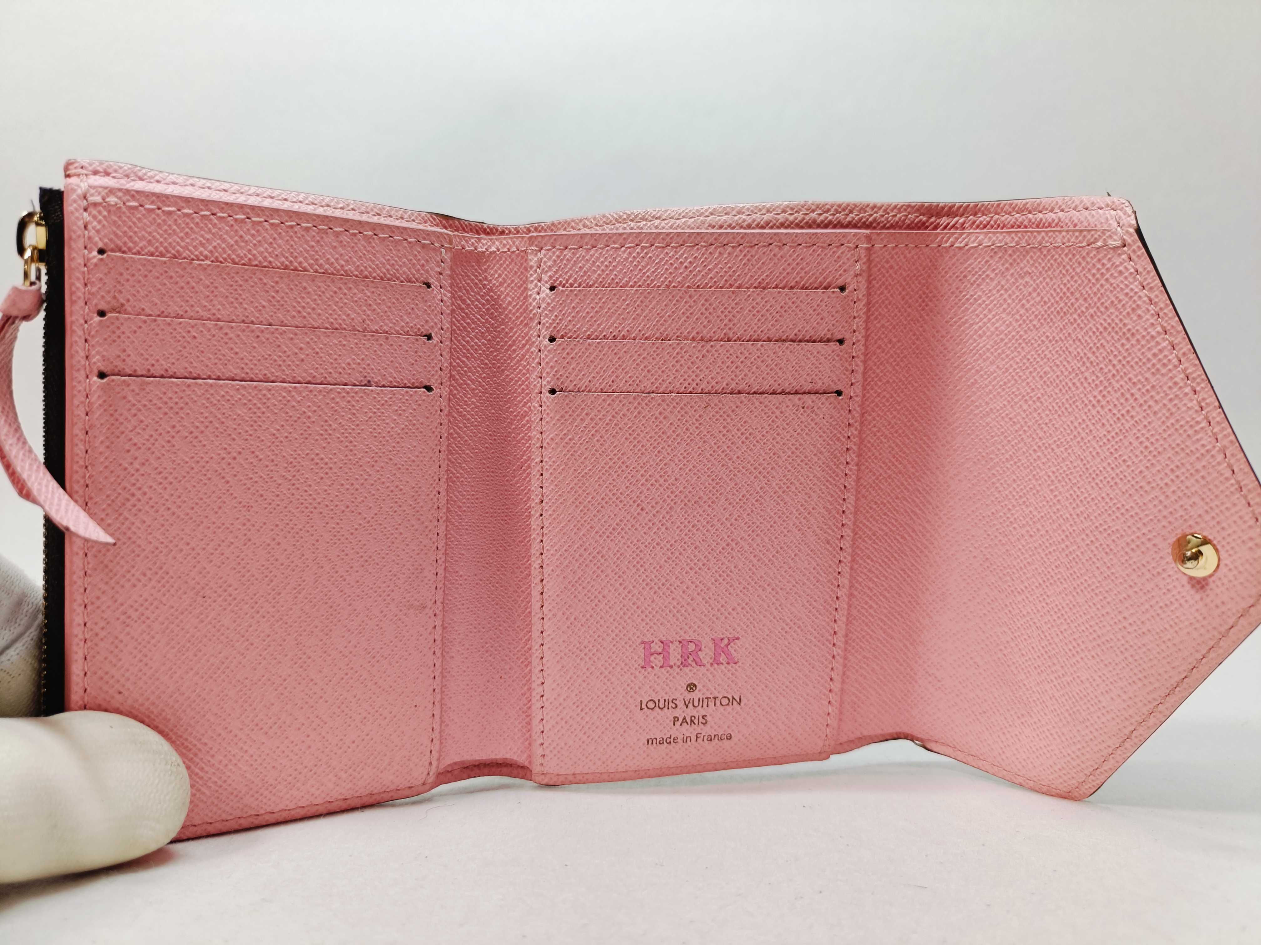 Damier Portefeuille Victorine Brown x Pink Wallet — view 8